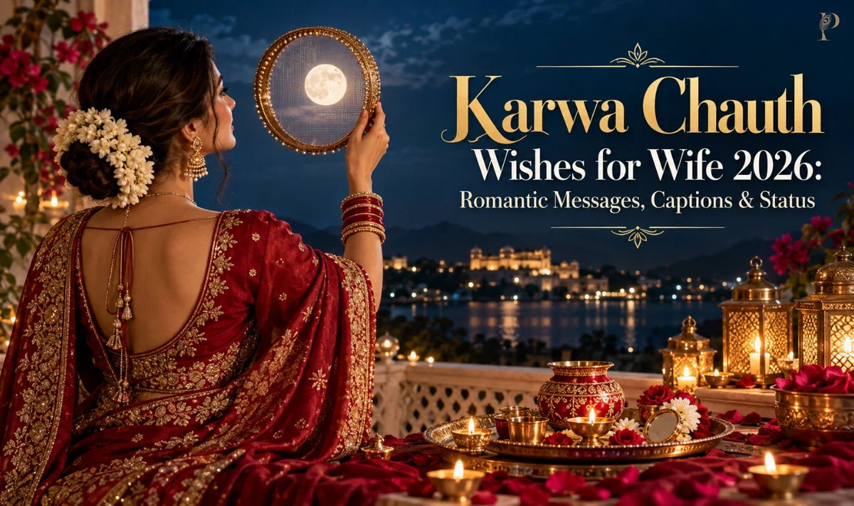 Karwa Chauth Wishes for Wife 2026: Romantic Messages, Captions & Status