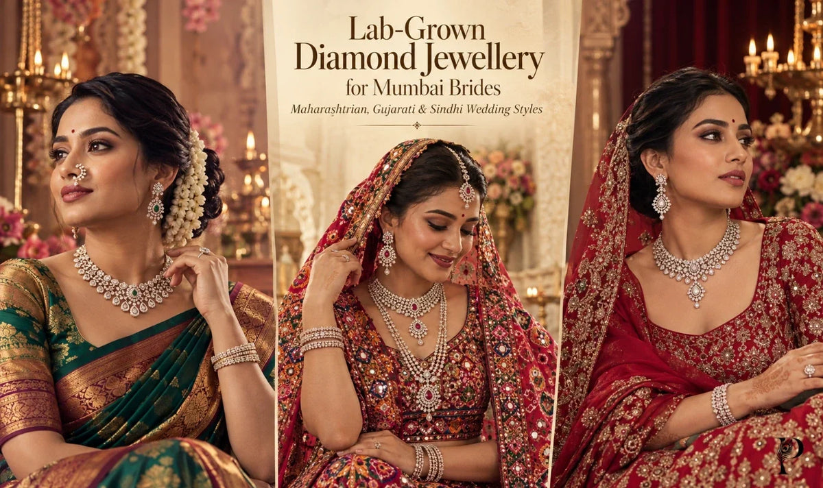 Lab-Grown Diamond Jewellery for Mumbai Brides: Maharashtrian, Gujarati & Sindhi Wedding Styles