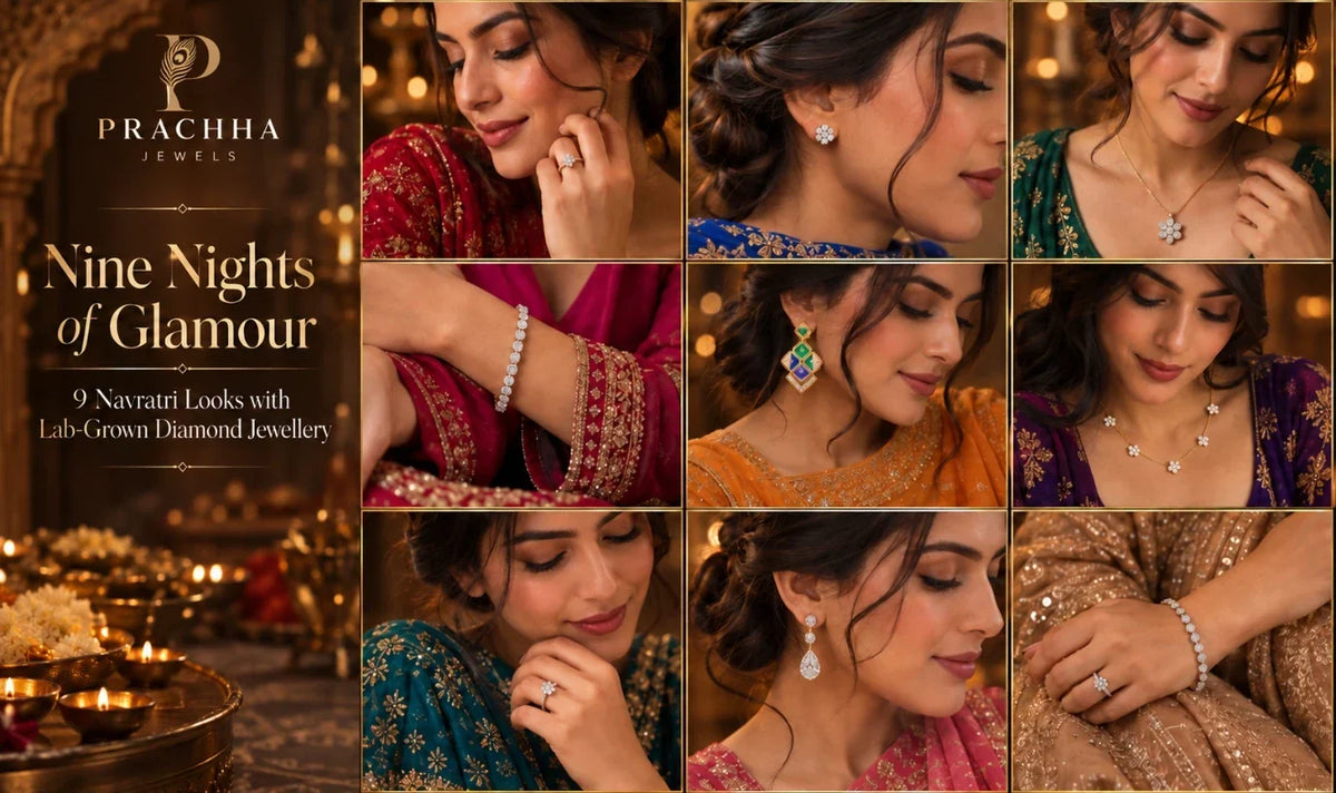 Nine Nights of Glamour: 9 Navratri Looks with Lab-Grown Diamond Jewellery