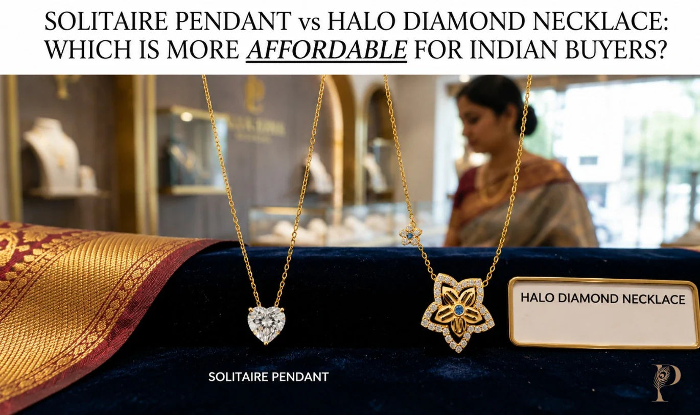 Solitaire Pendant vs Halo Diamond Necklace: Which Is More Affordable for Indian Buyers?