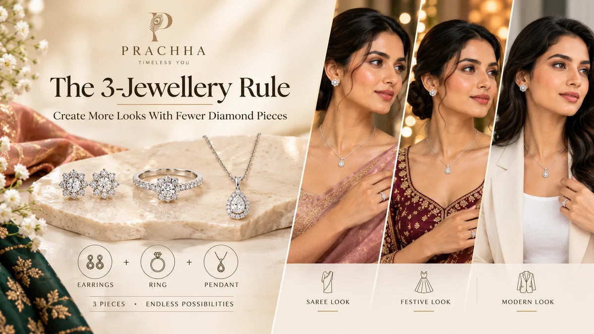 The 3-Jewellery Rule: How Indian Women Can Create More Looks With Fewer Diamond Pieces