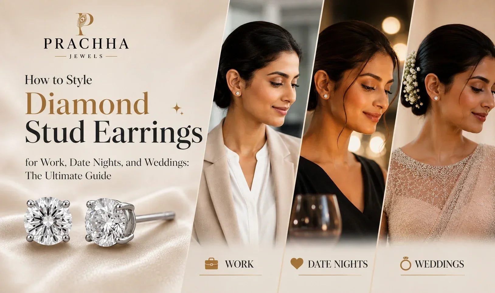 How to Style Diamond Stud Earrings for Work, Date Nights, and Weddings: The Ultimate Guide