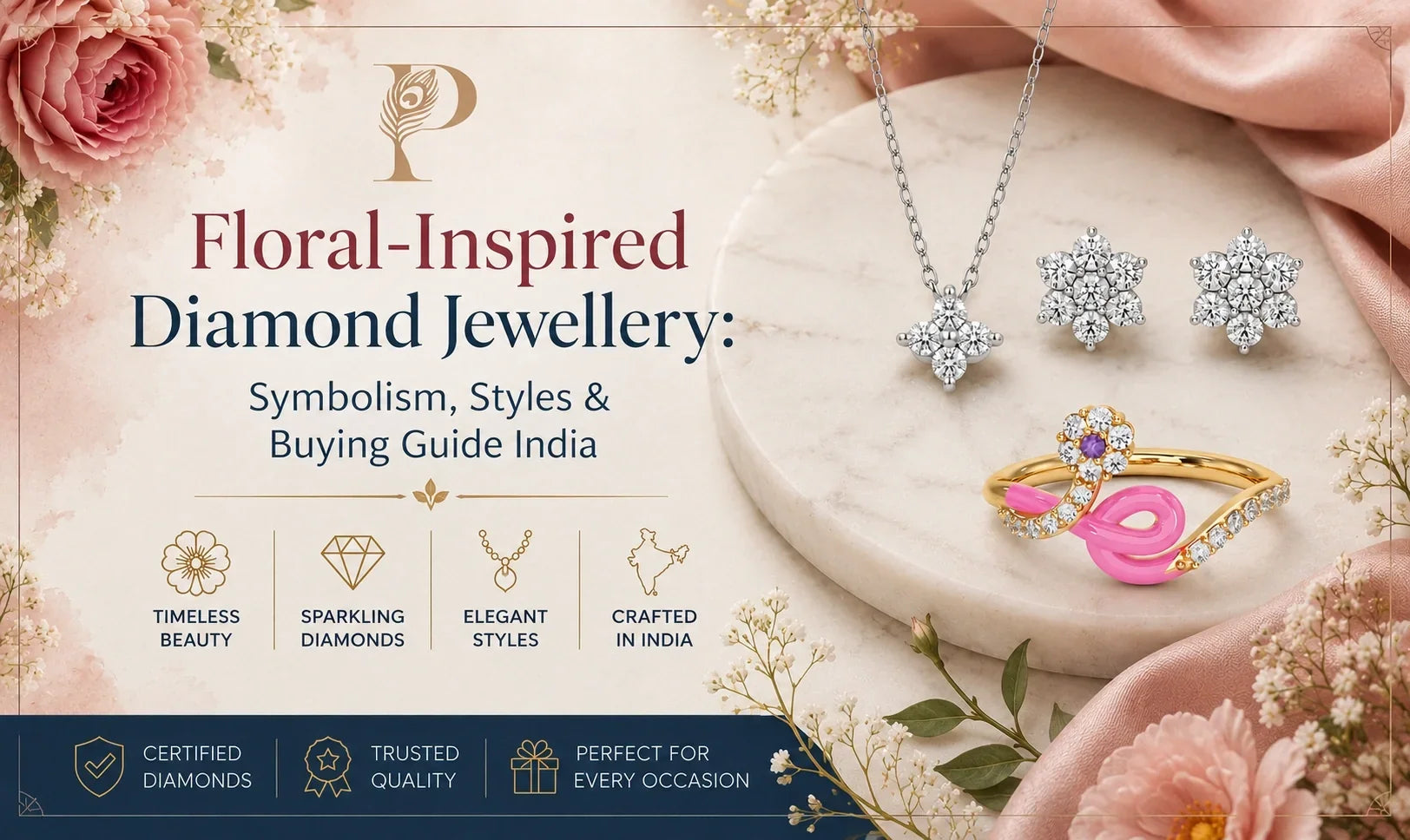 The Story Behind Floral-Inspired Diamond Jewellery: Symbolism, Styles & Buying Guide