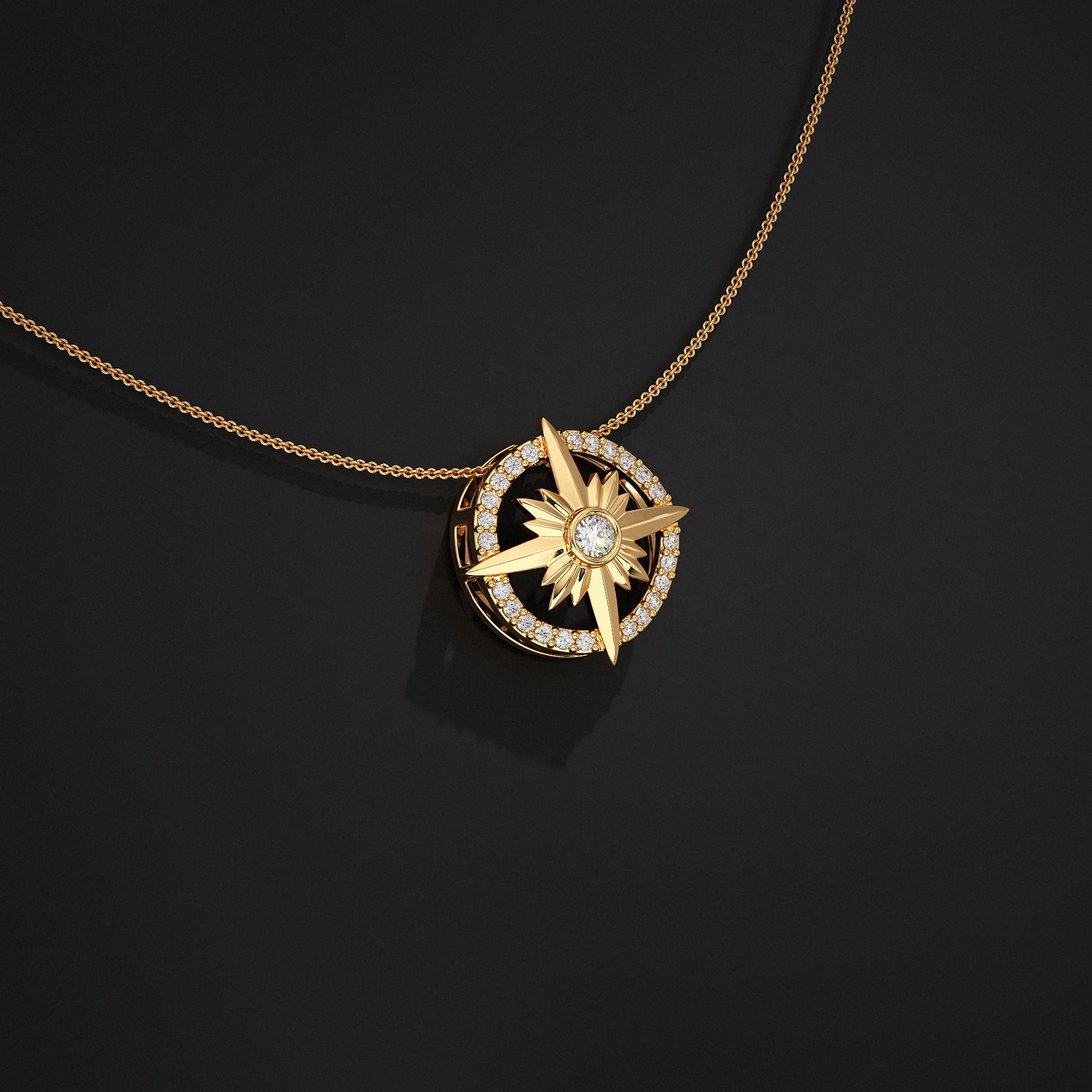 North Star Lab Diamond Pendant Pendant