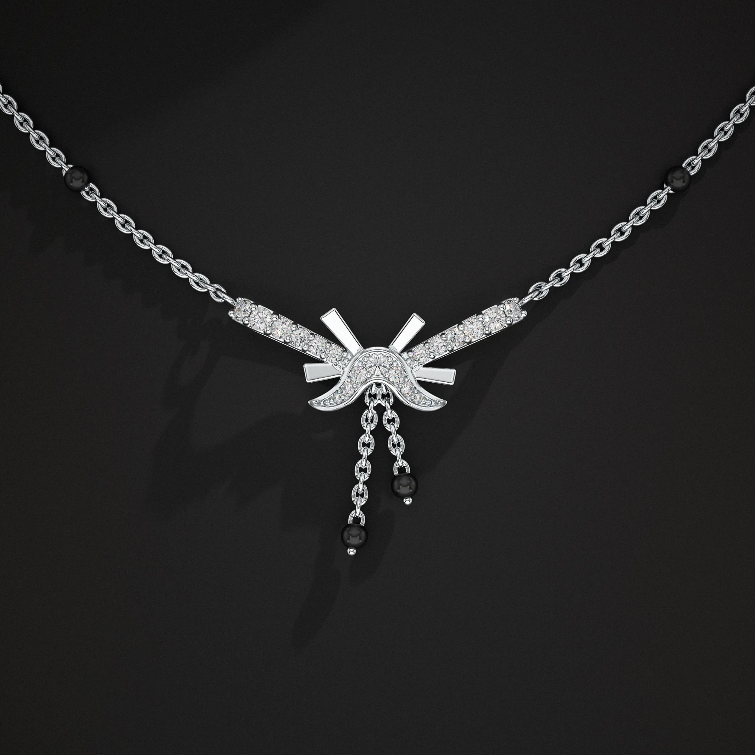 Unique Shape Lab Diamond Mangalsutra Mangal Sutra