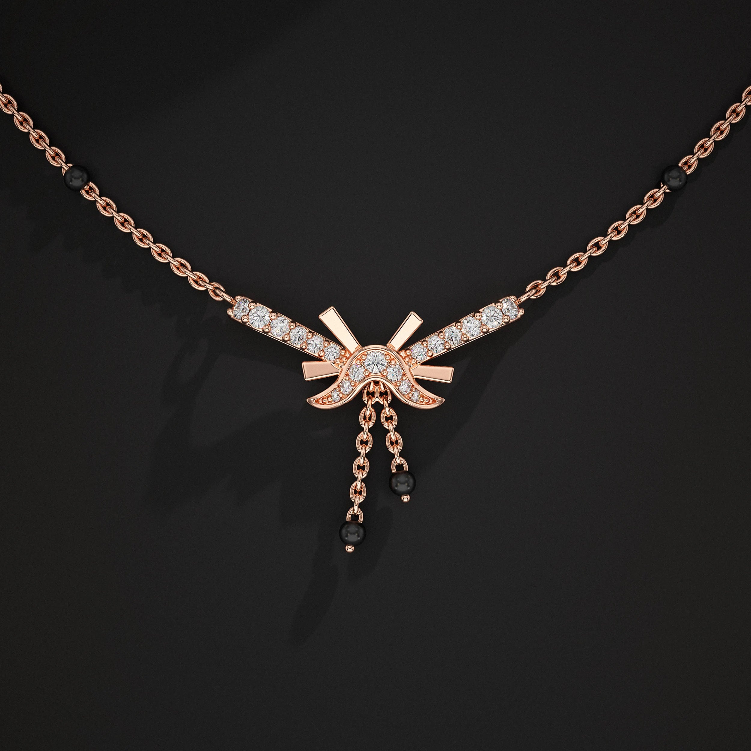 Unique Shape Lab Diamond Mangalsutra Mangal Sutra