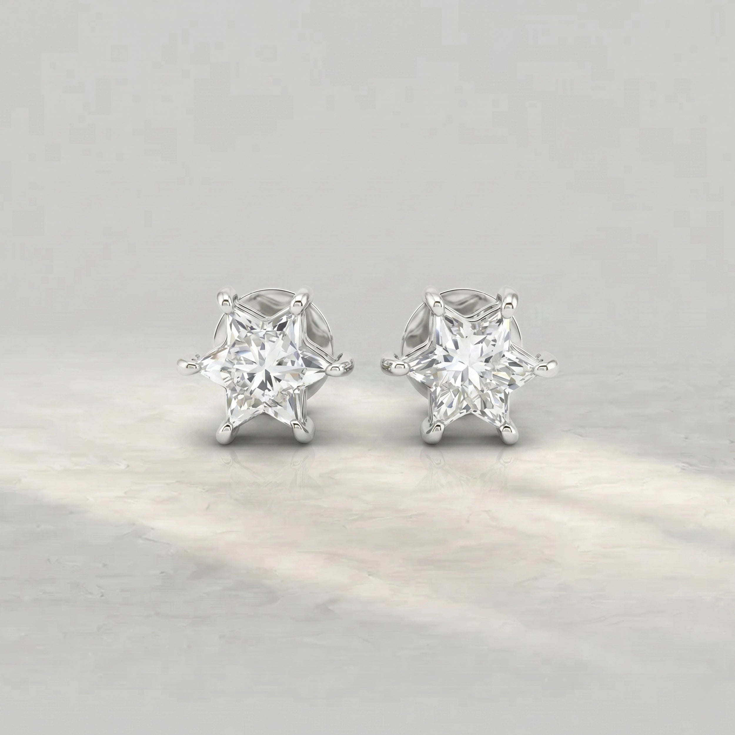 David Star Lab Diamond Stud Earrings Earrings