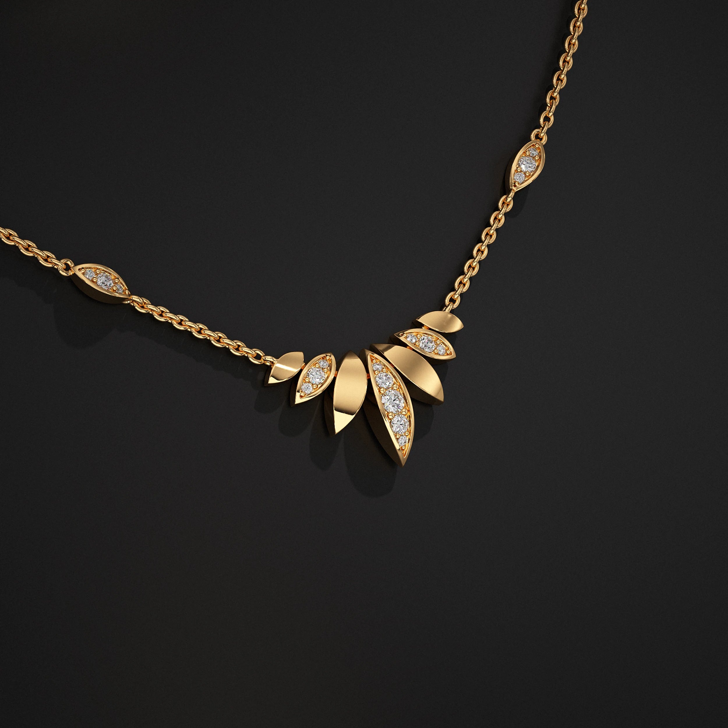 Petal Spark Lab Grown Diamond Pendant Pendant