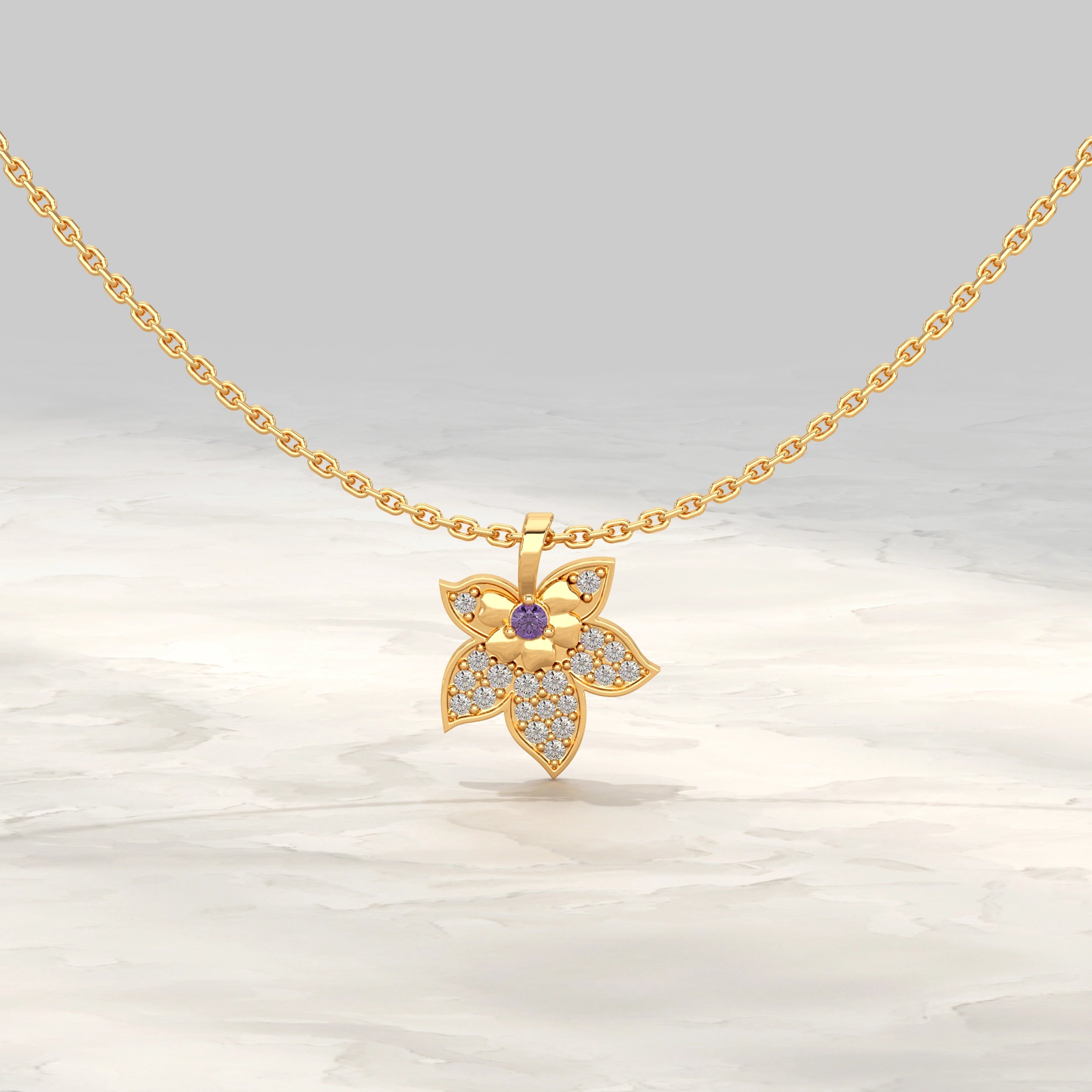 Leaf Lab Diamond Pendant Pendant