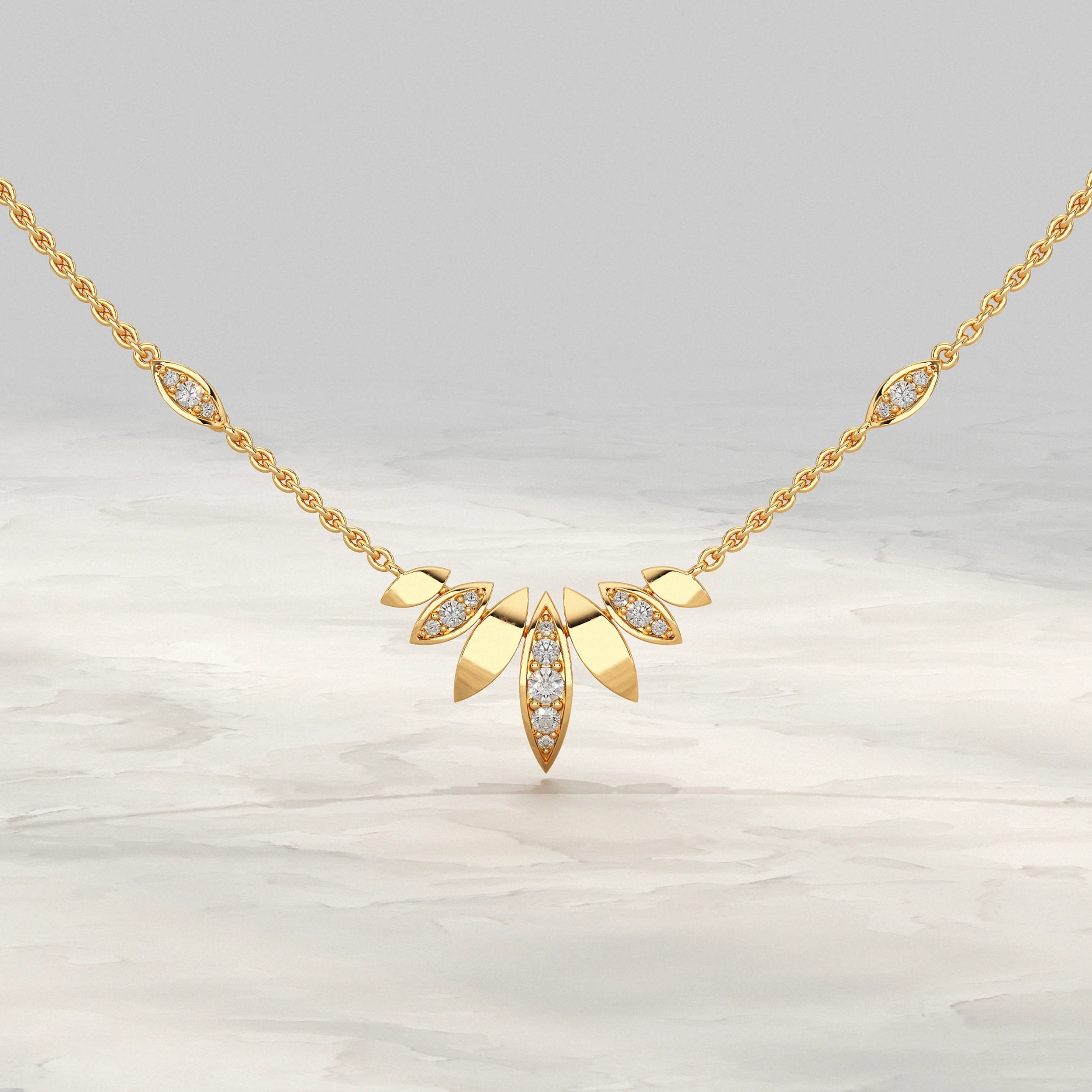 Petal Spark Lab Grown Diamond Pendant Pendant