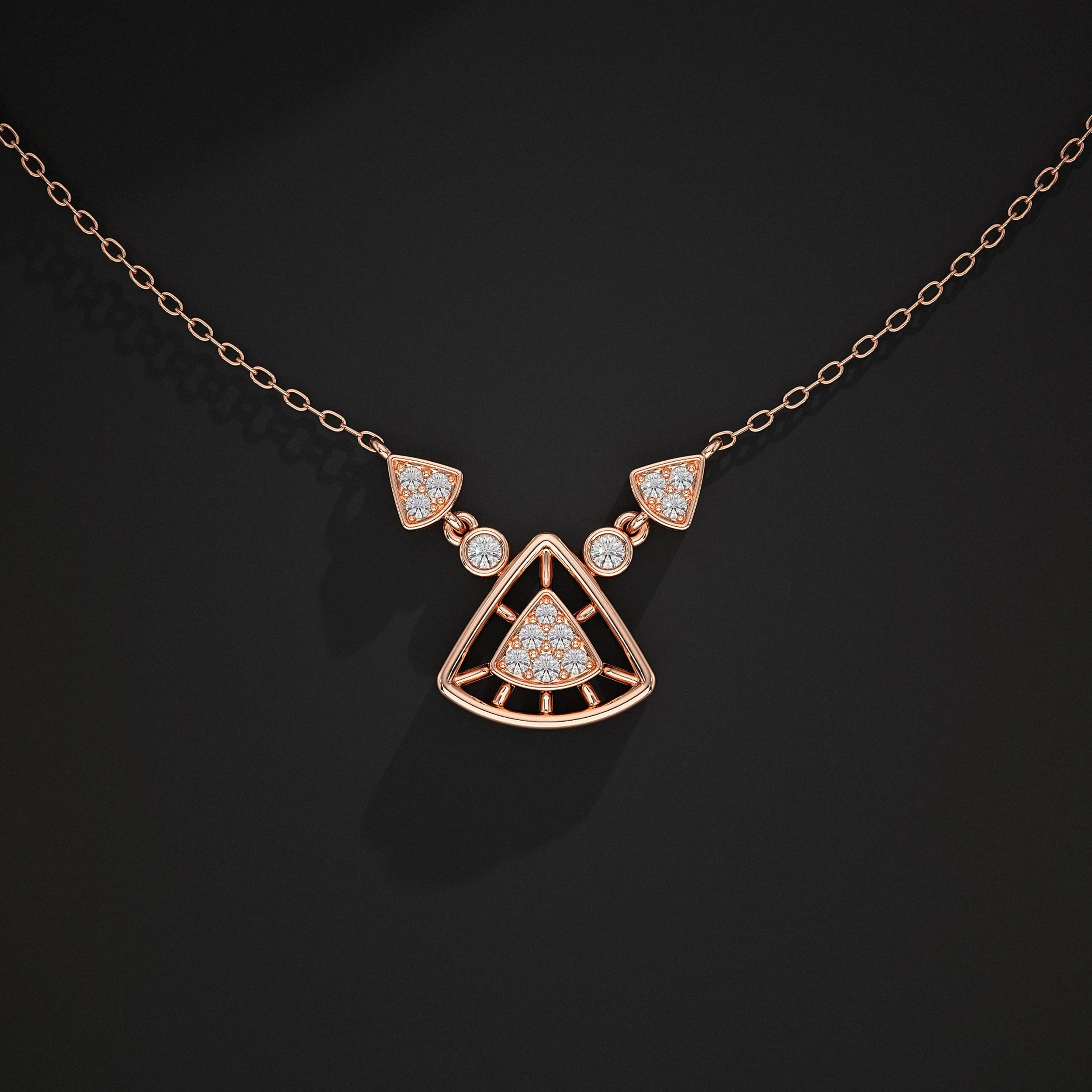 Triangle Diamond Pendant Pendant