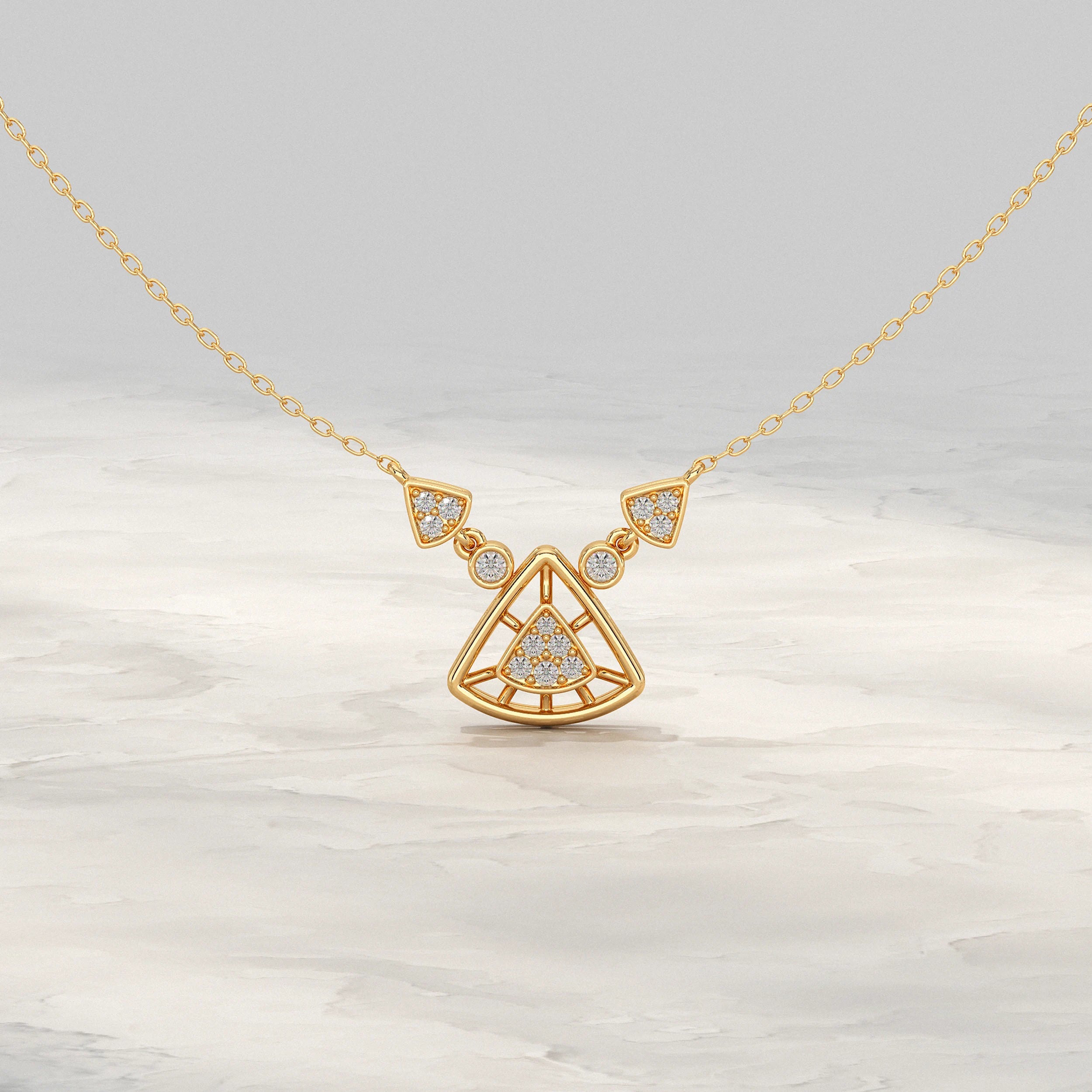 Triangle Diamond Pendant Pendant