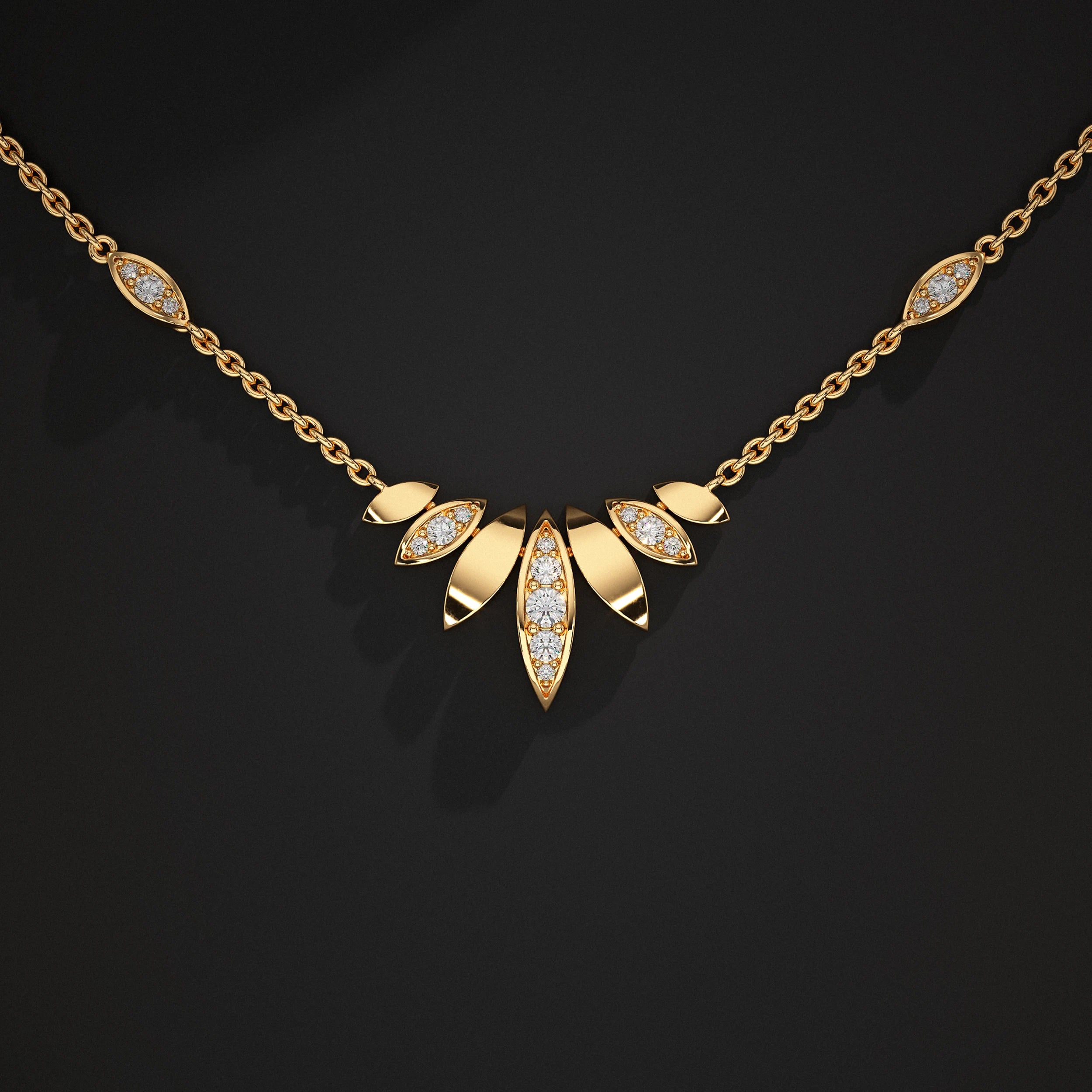 Petal Spark Lab Grown Diamond Pendant Pendant