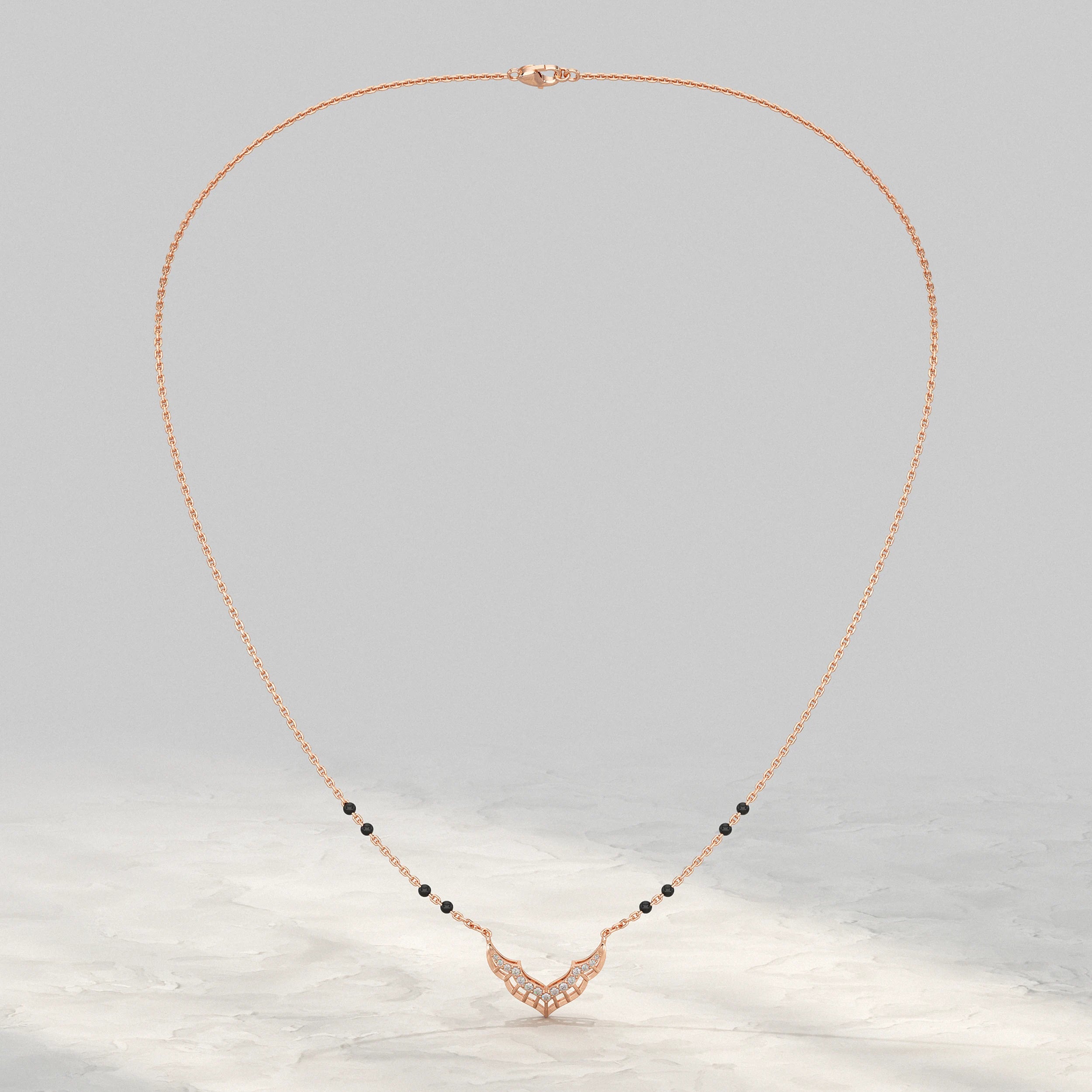 Unique Style Lab Diamond Mangalsutra Mangal Sutra