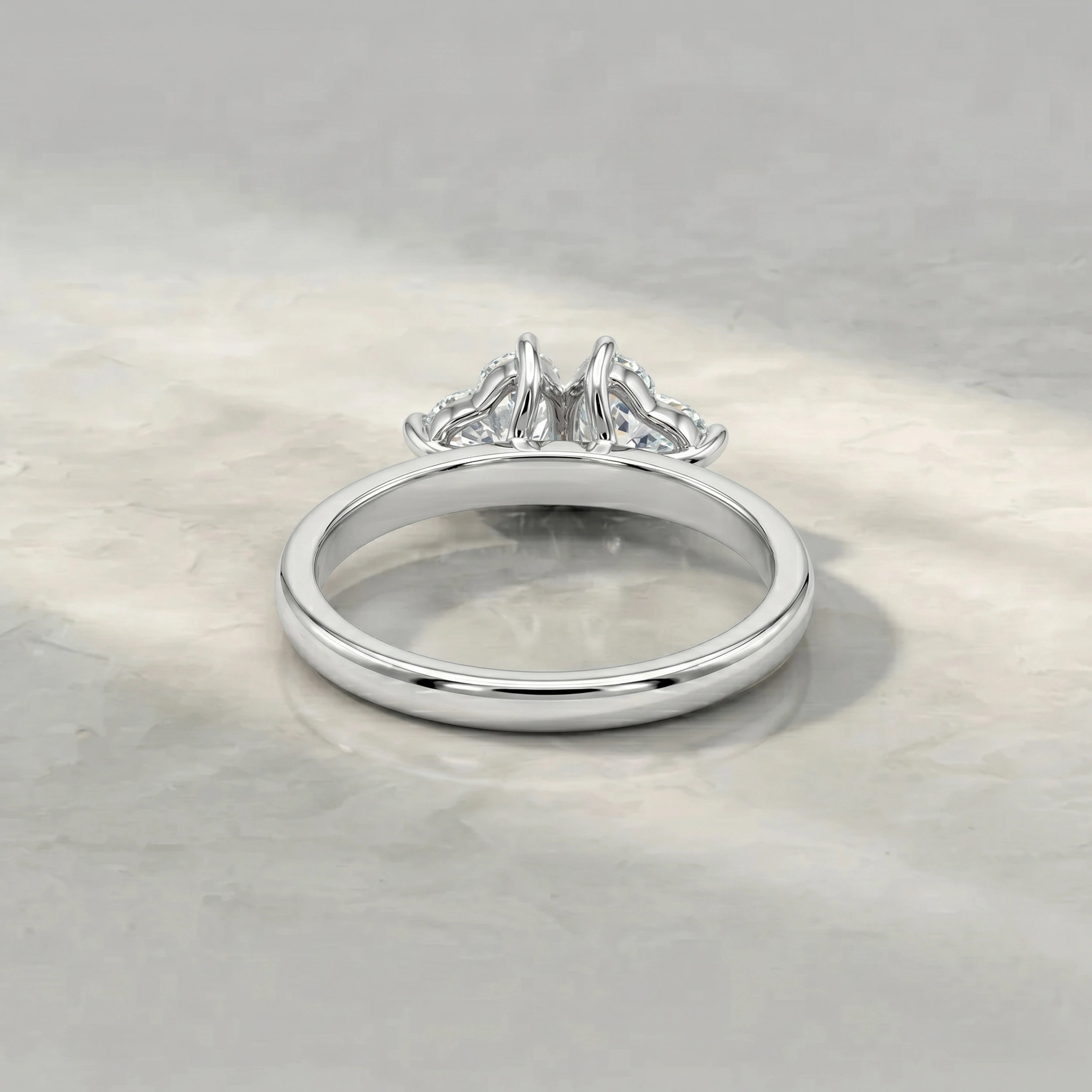 Heart Cut Lab Diamond Toi Et Moi Ring Rings