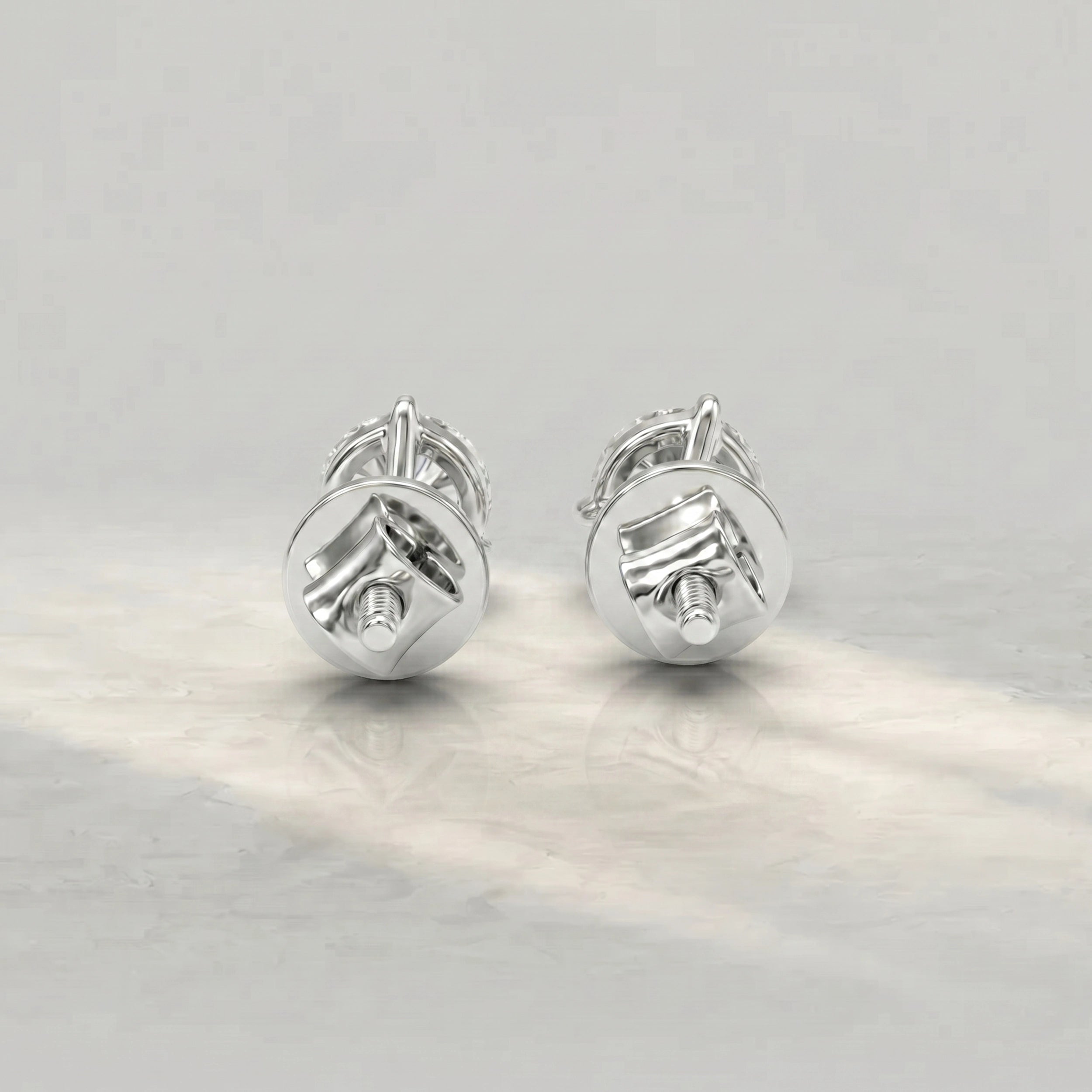 Martini Set Round Lab Diamond Earrings Earrings