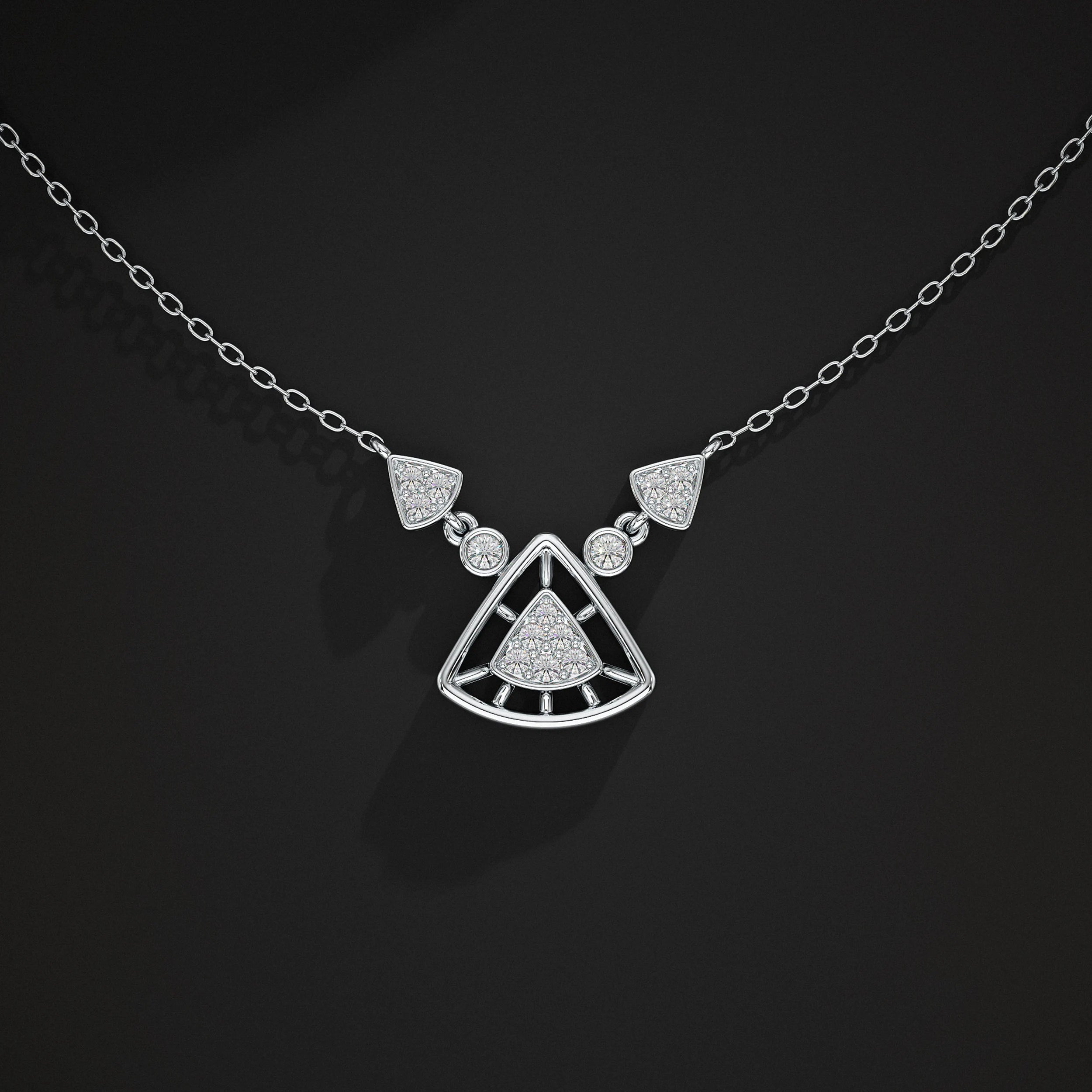 Triangle Diamond Pendant Pendant