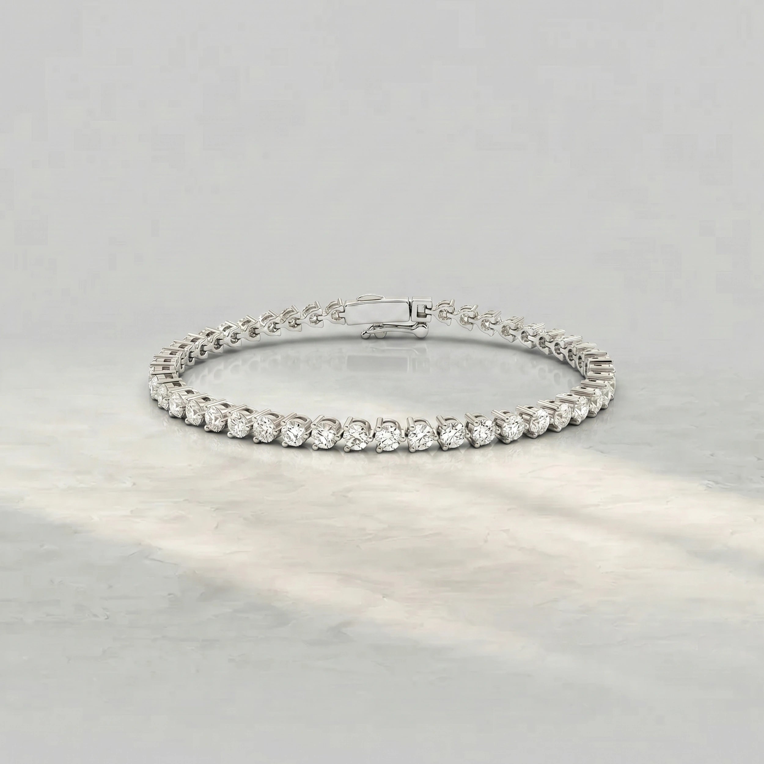 Martini Set Round Diamond Tennis Bracelet Bracelet