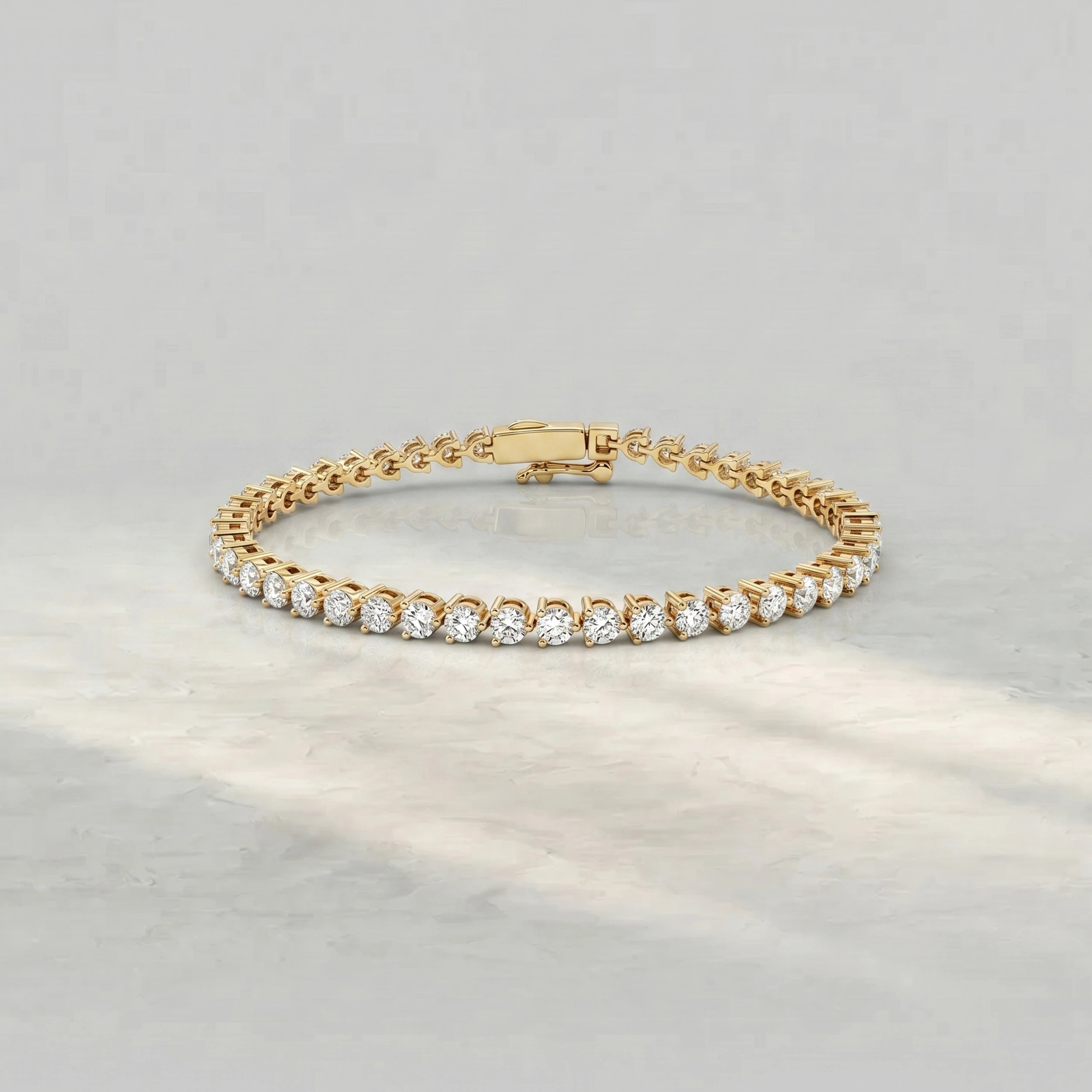Martini Set Round Diamond Tennis Bracelet Bracelet