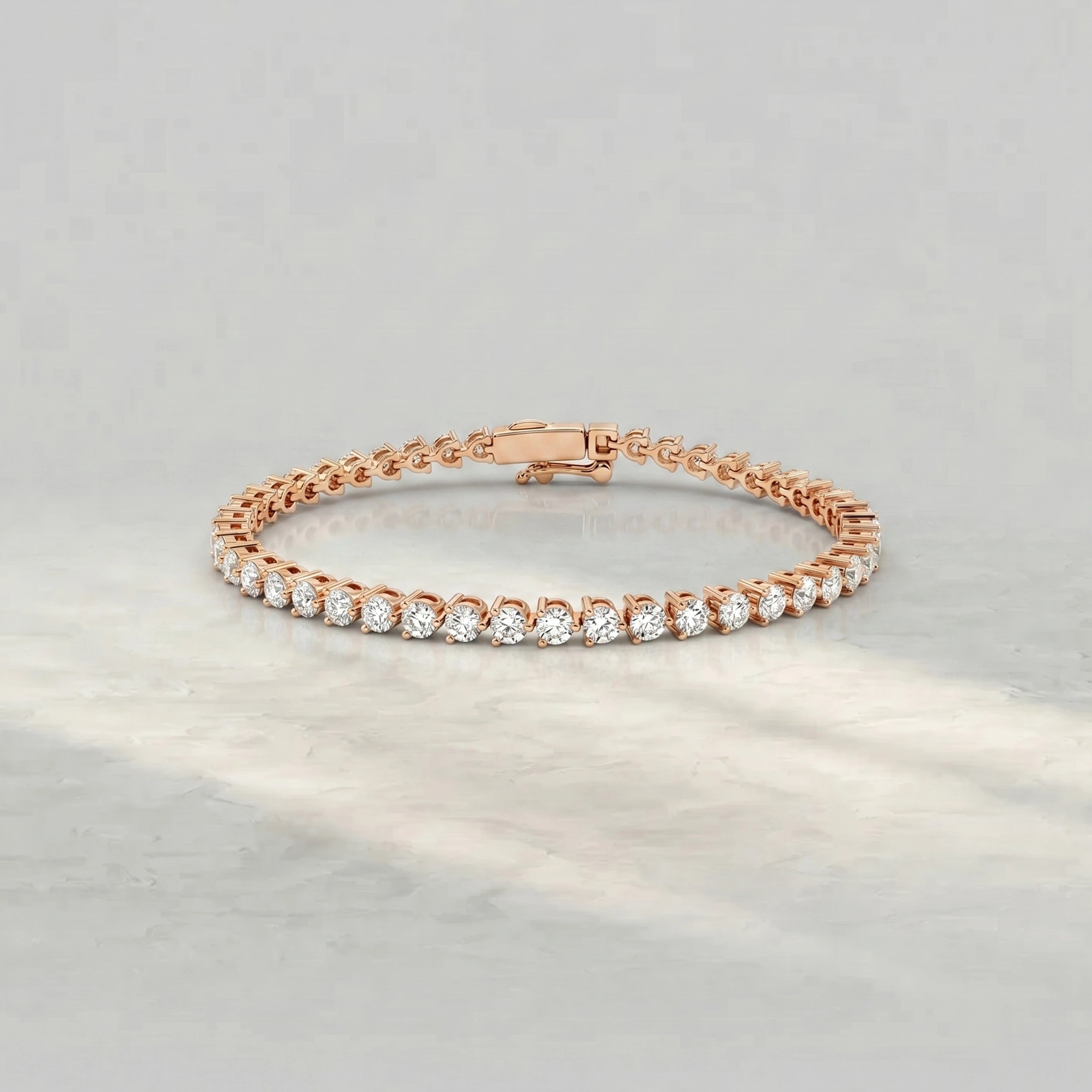 Martini Set Round Diamond Tennis Bracelet Bracelet