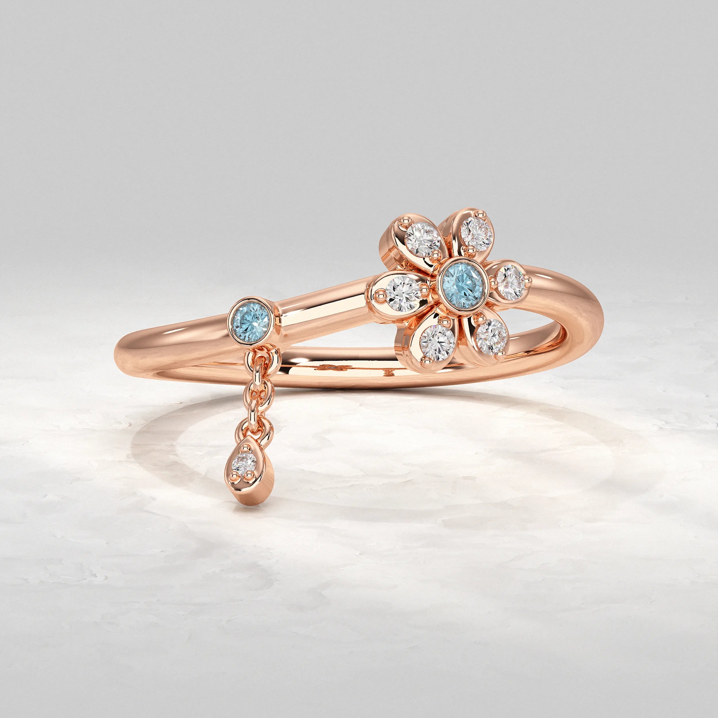 Daisy Flower Dainty Ring Rings