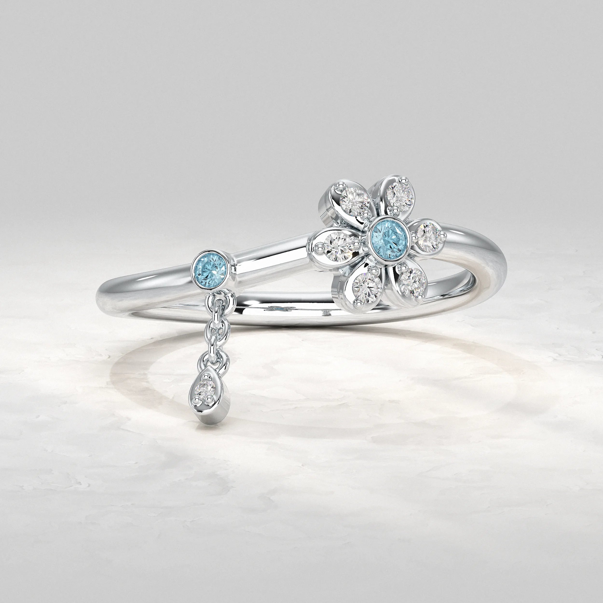 Daisy Flower Dainty Ring Rings