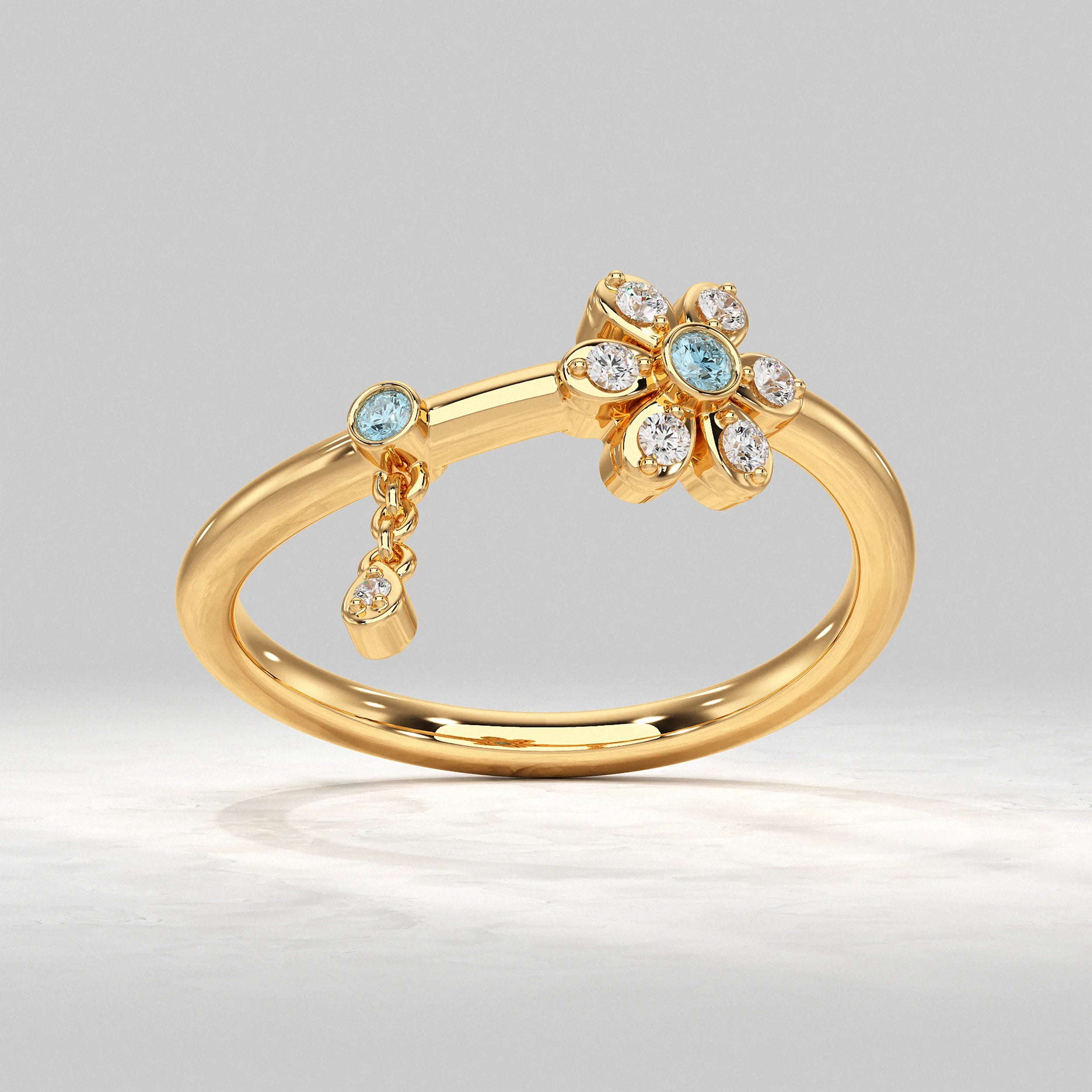 Daisy Flower Dainty Ring Rings