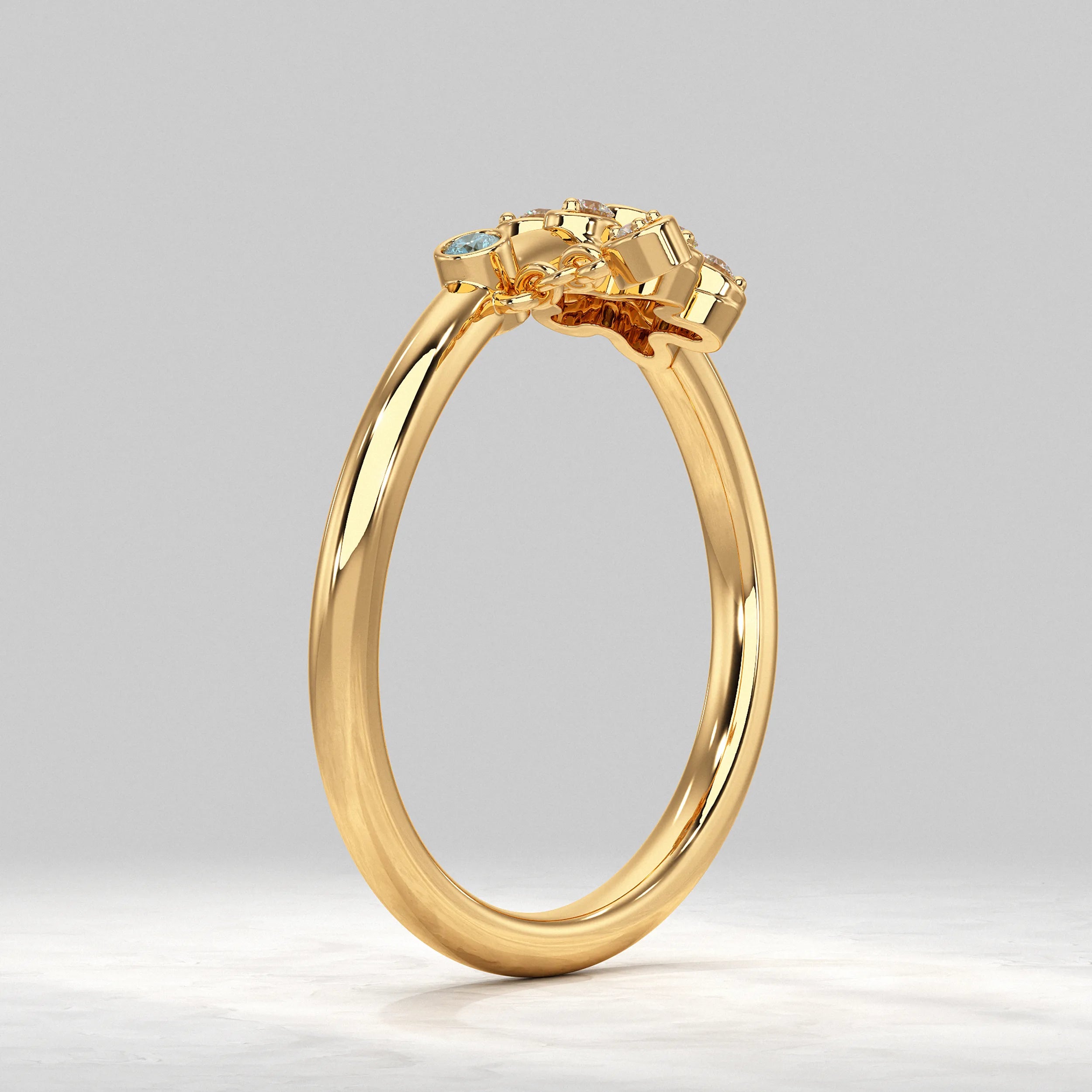 Daisy Flower Dainty Ring Rings