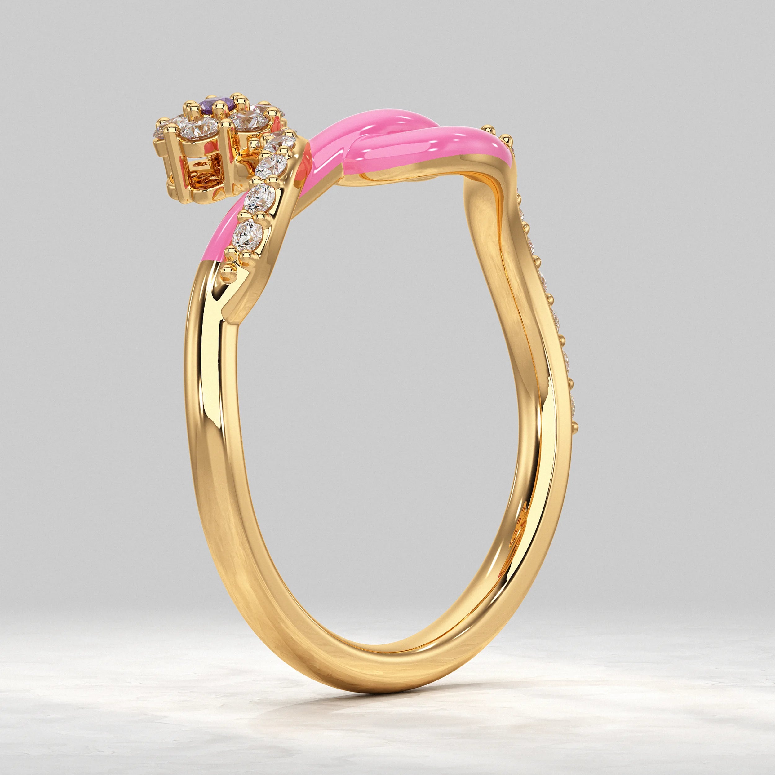 Eternal Bloom Lab Diamond Floral Ring Rings