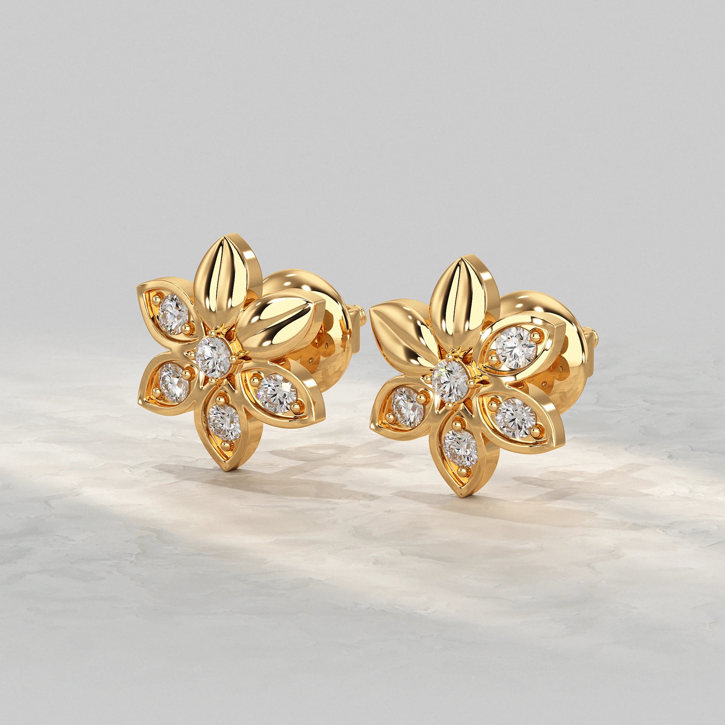 Petal Flower Stud Earring Earrings