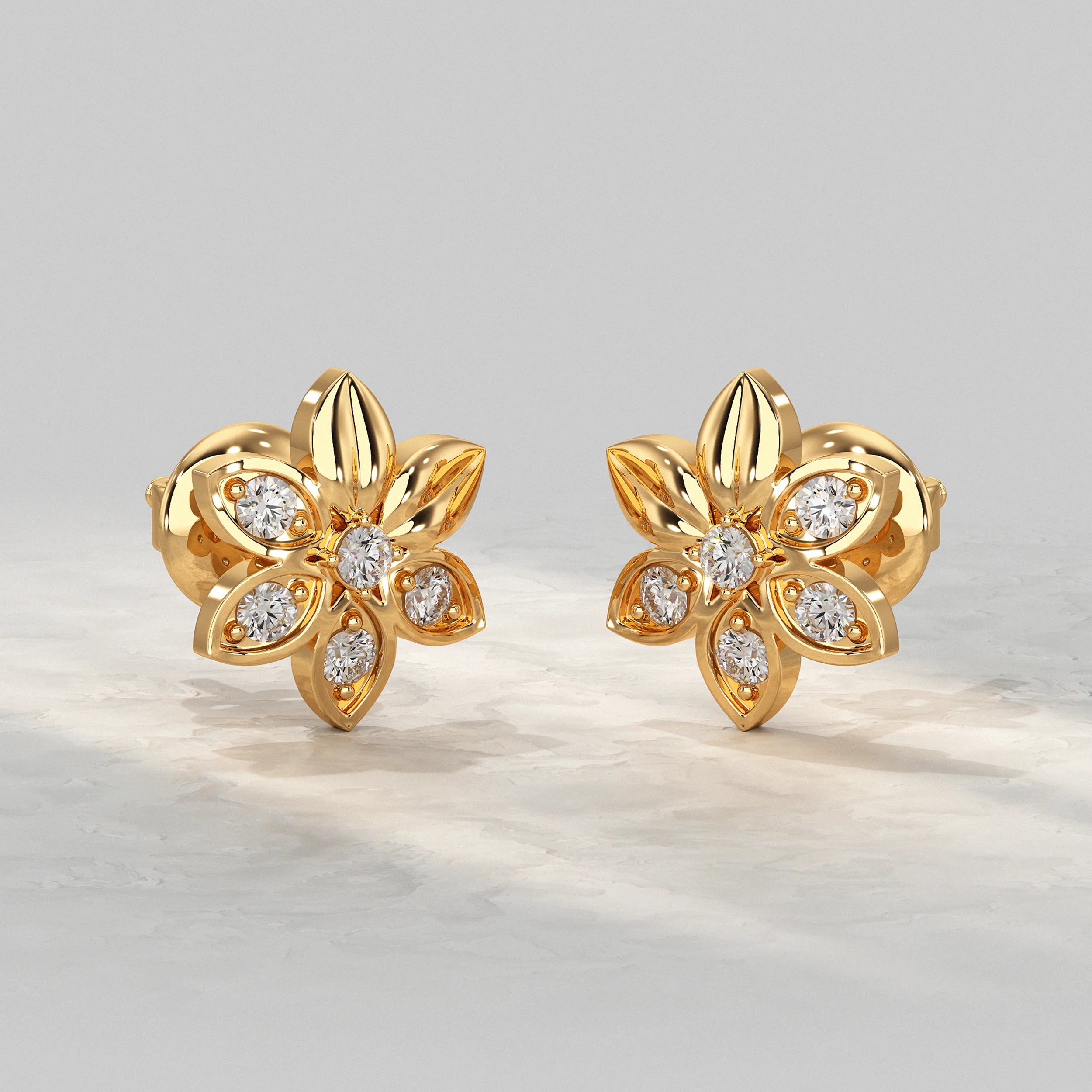 Petal Flower Stud Earring Earrings