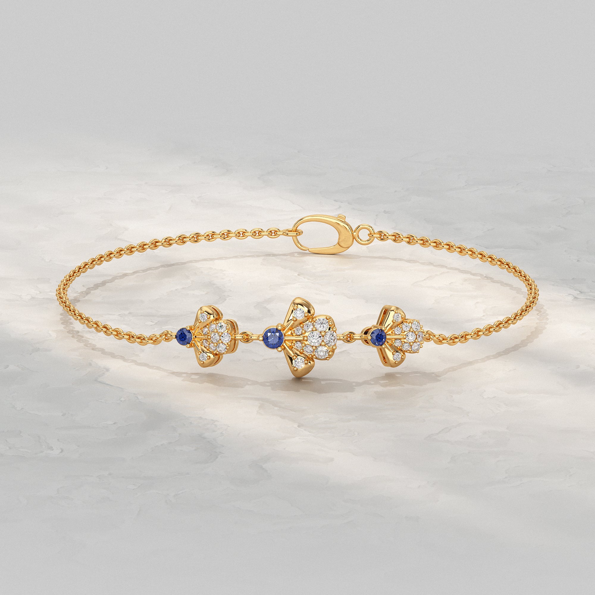 Three Flower Bracelet For Women Bracelet