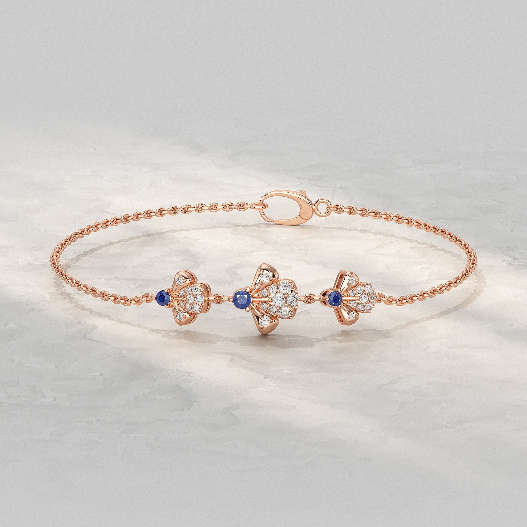 Three Flower Bracelet For Women Bracelet