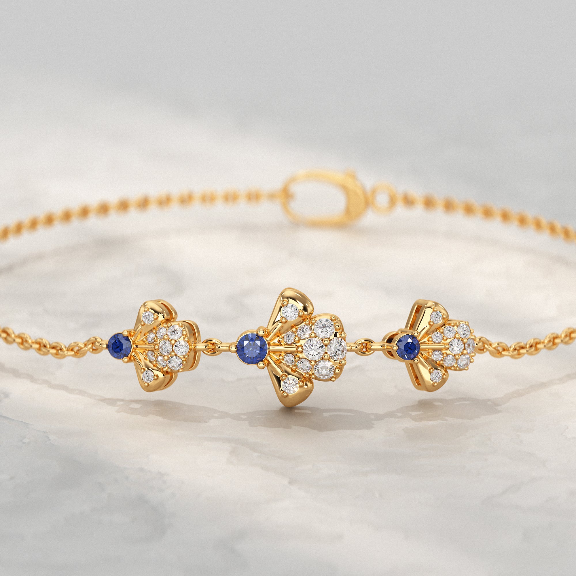 Three Flower Bracelet For Women Bracelet