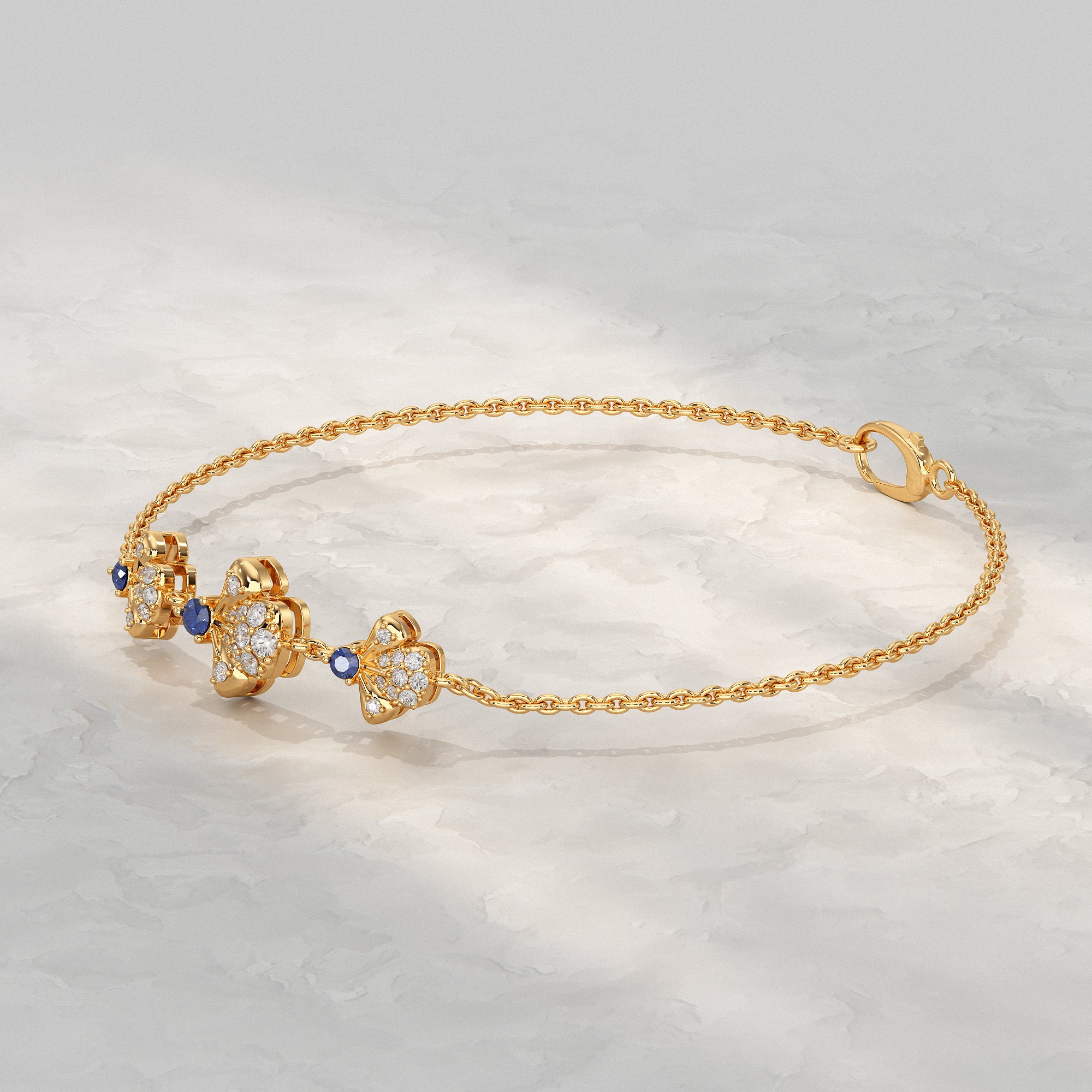 Three Flower Bracelet For Women Bracelet
