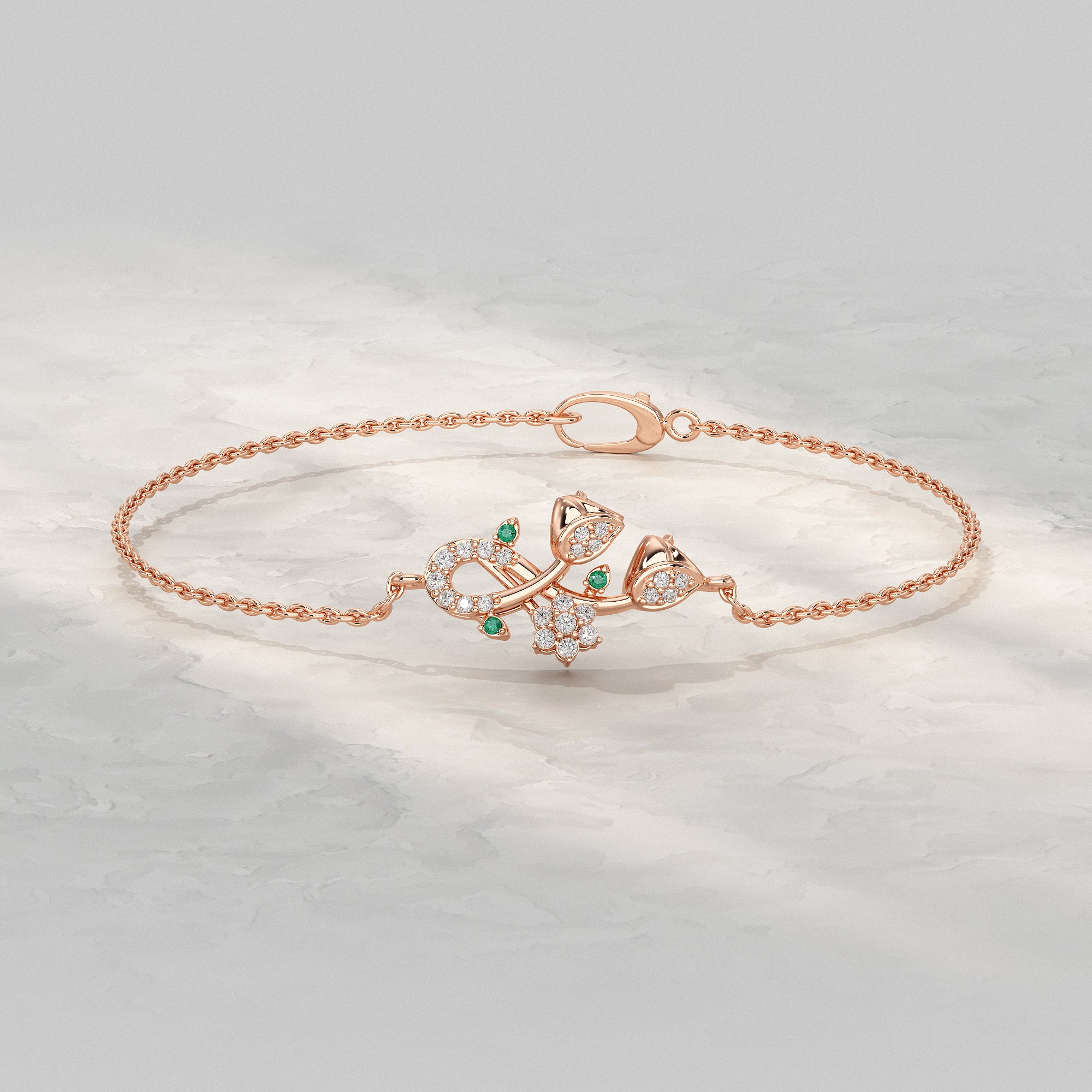 Lotus Twin Lab Diamond Bracelet Bracelet
