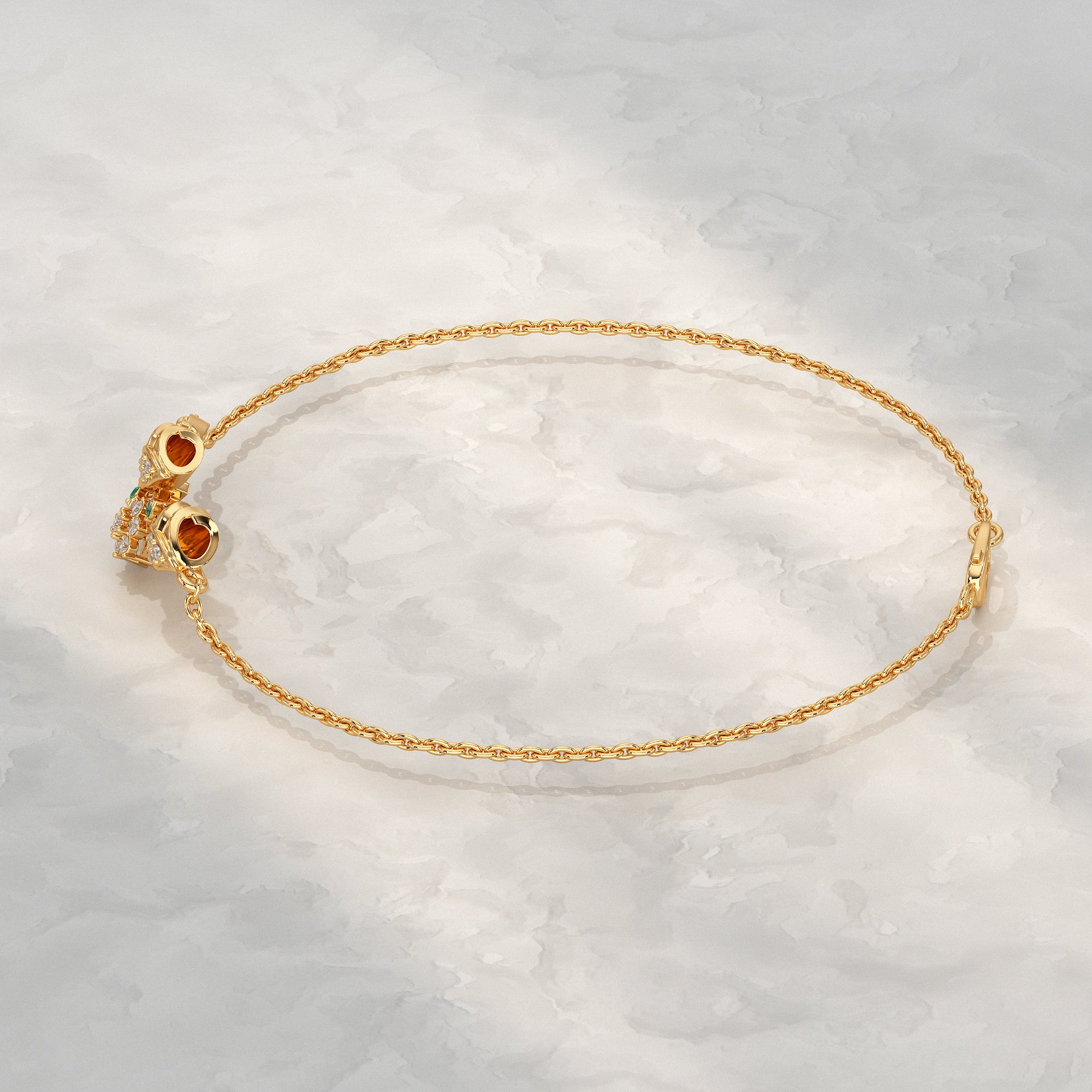 Lotus Twin Lab Diamond Bracelet Bracelet