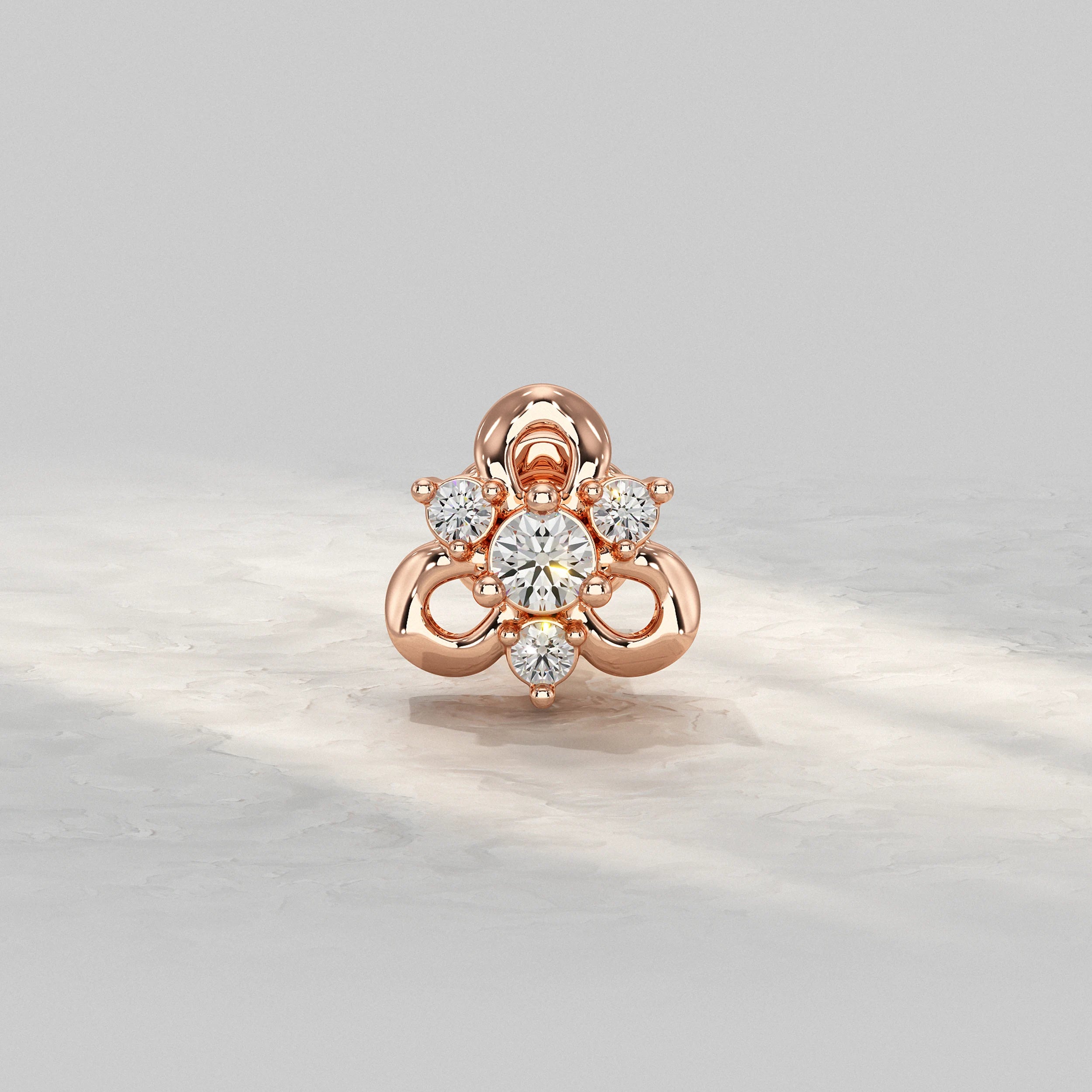 Royal Bloom Diamond Nose Pin Nose Pin