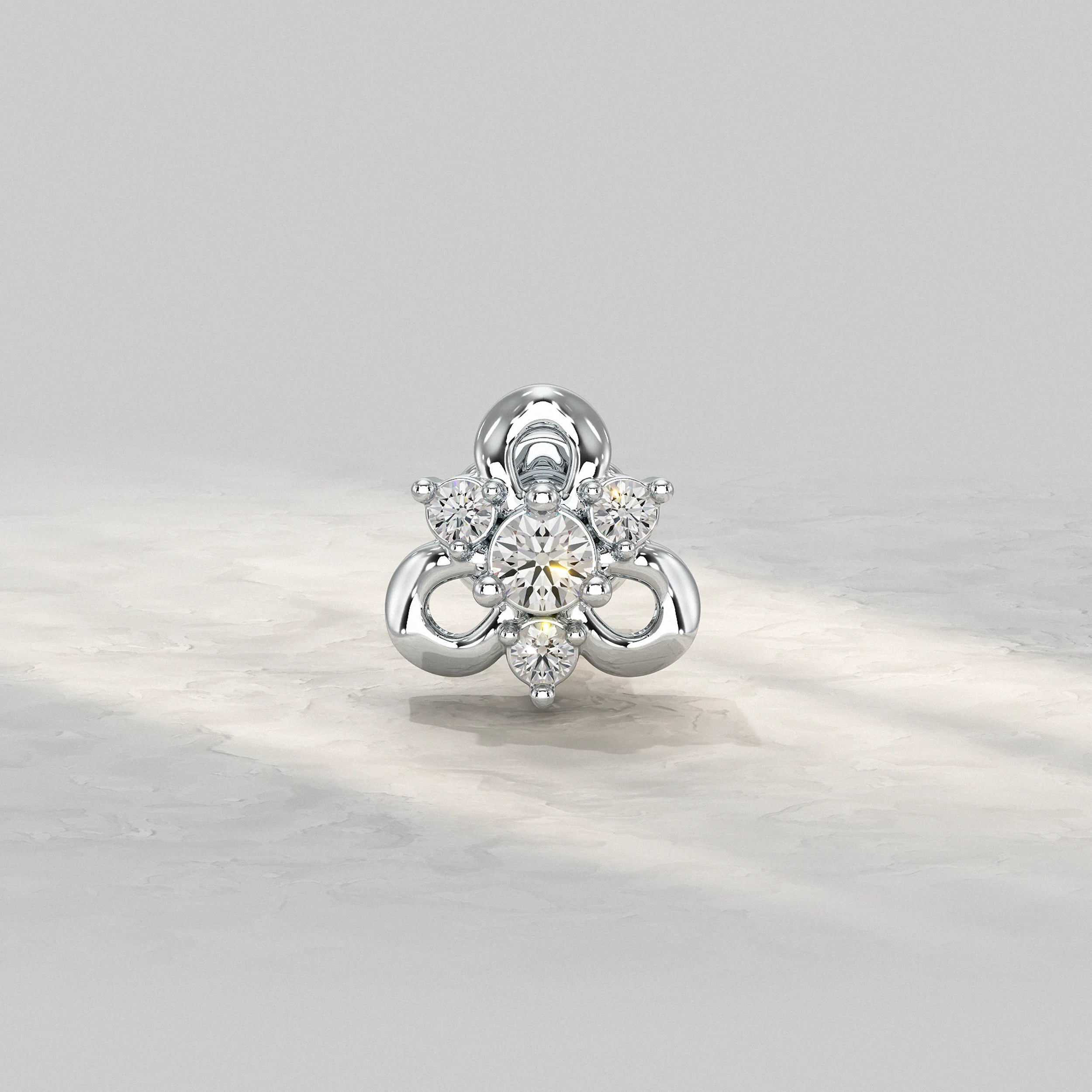 Royal Bloom Diamond Nose Pin Nose Pin