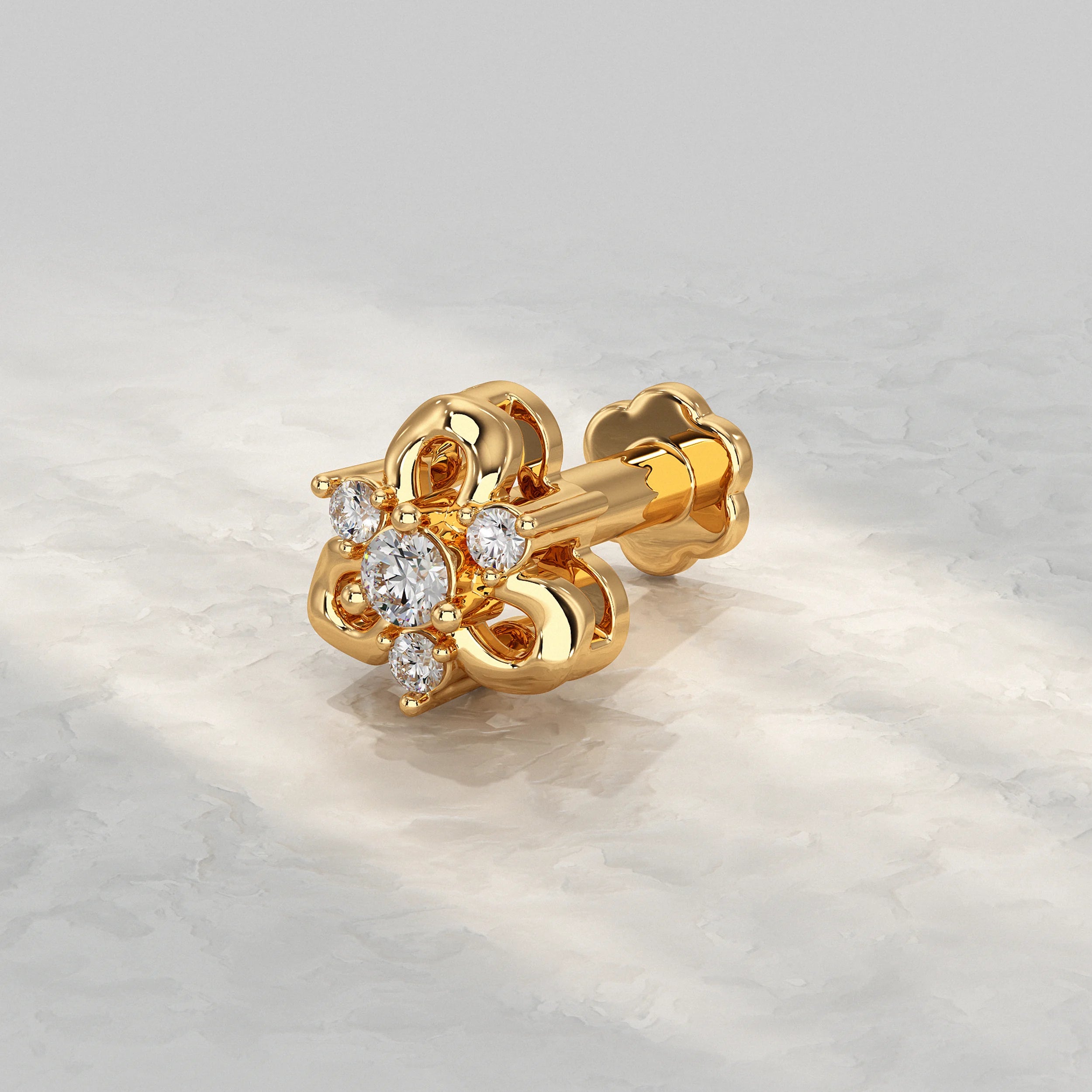 Royal Bloom Diamond Nose Pin Nose Pin