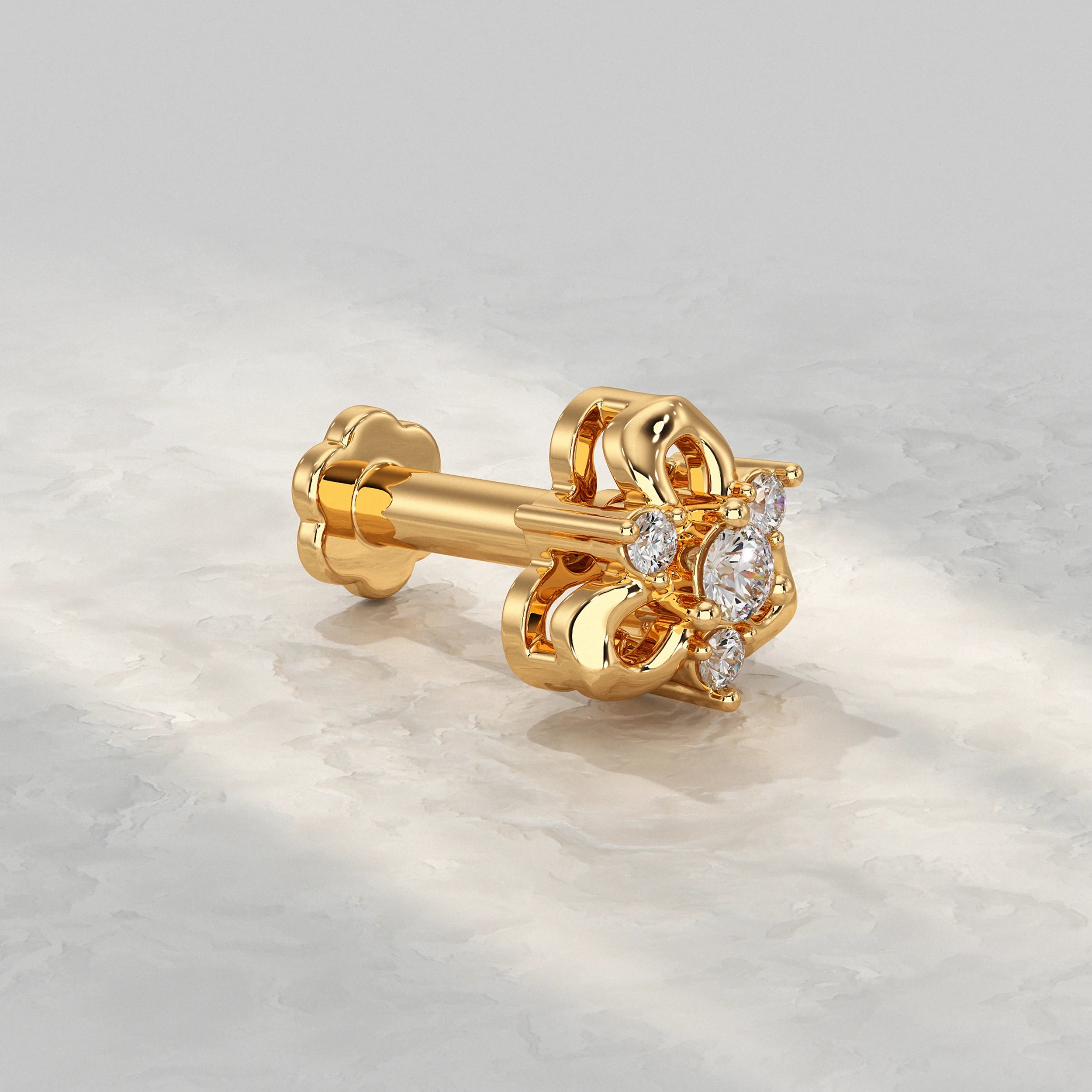 Royal Bloom Diamond Nose Pin Nose Pin