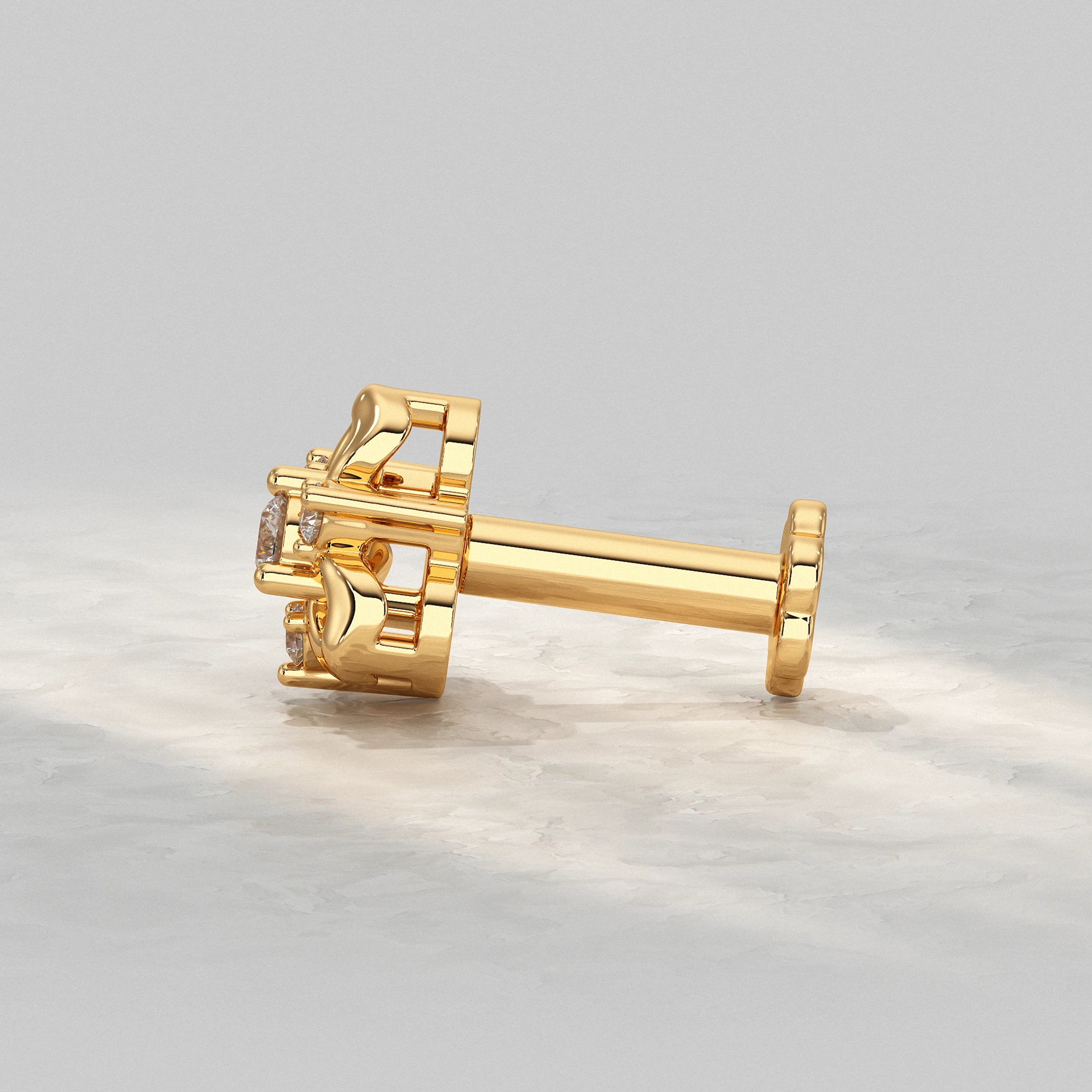 Royal Bloom Diamond Nose Pin Nose Pin