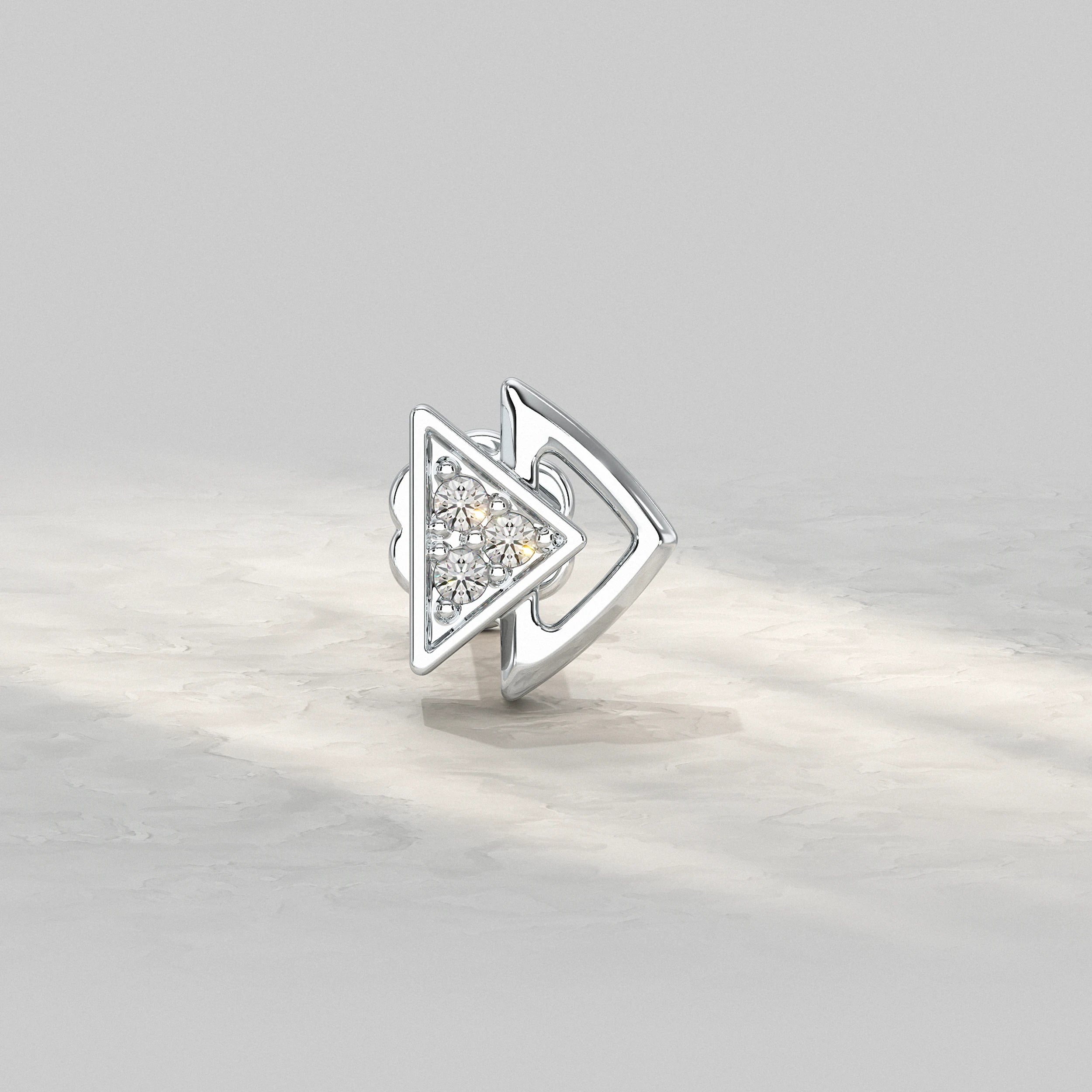 Luxe Triangle Diamond Nose Pin Nose Pin