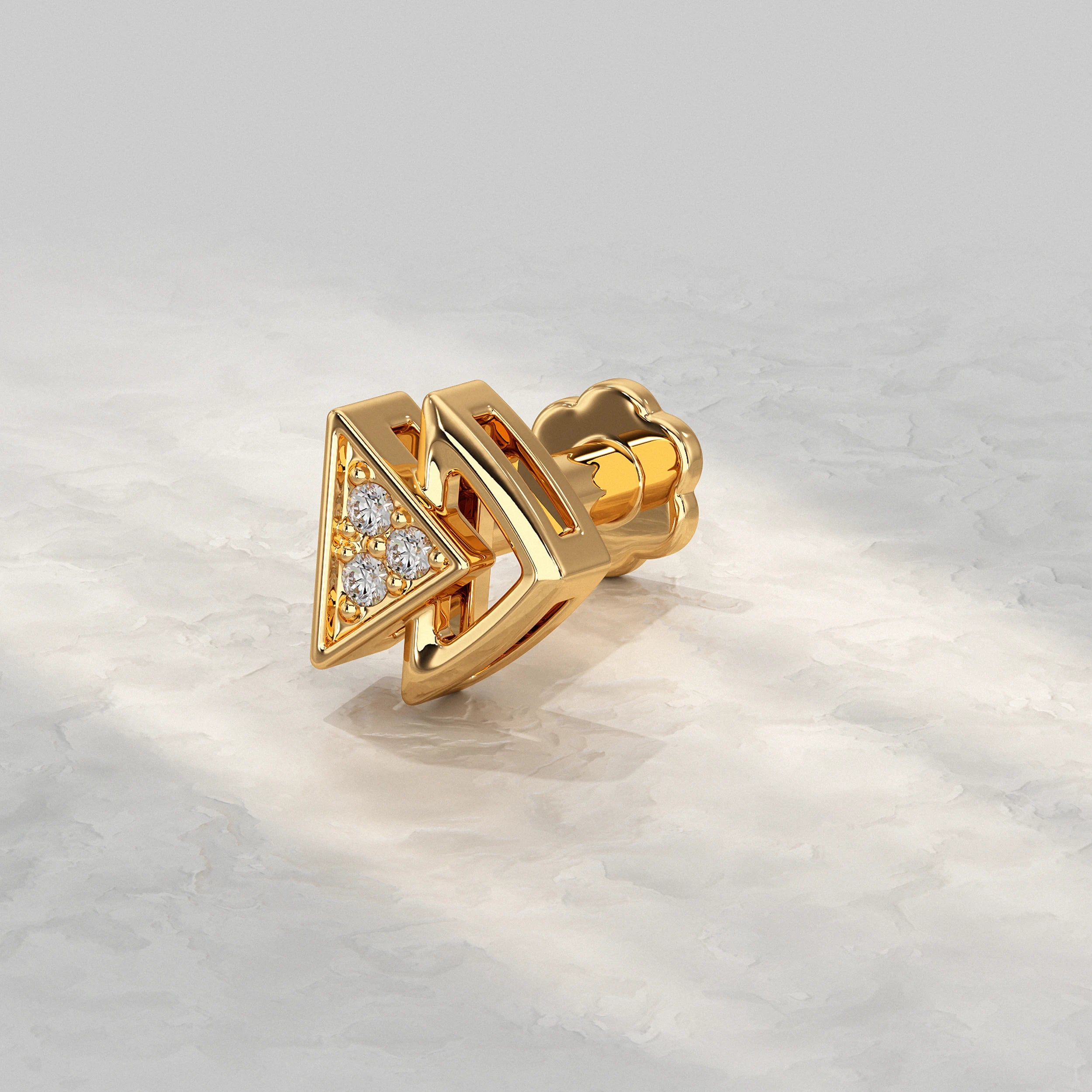 Luxe Triangle Diamond Nose Pin Nose Pin