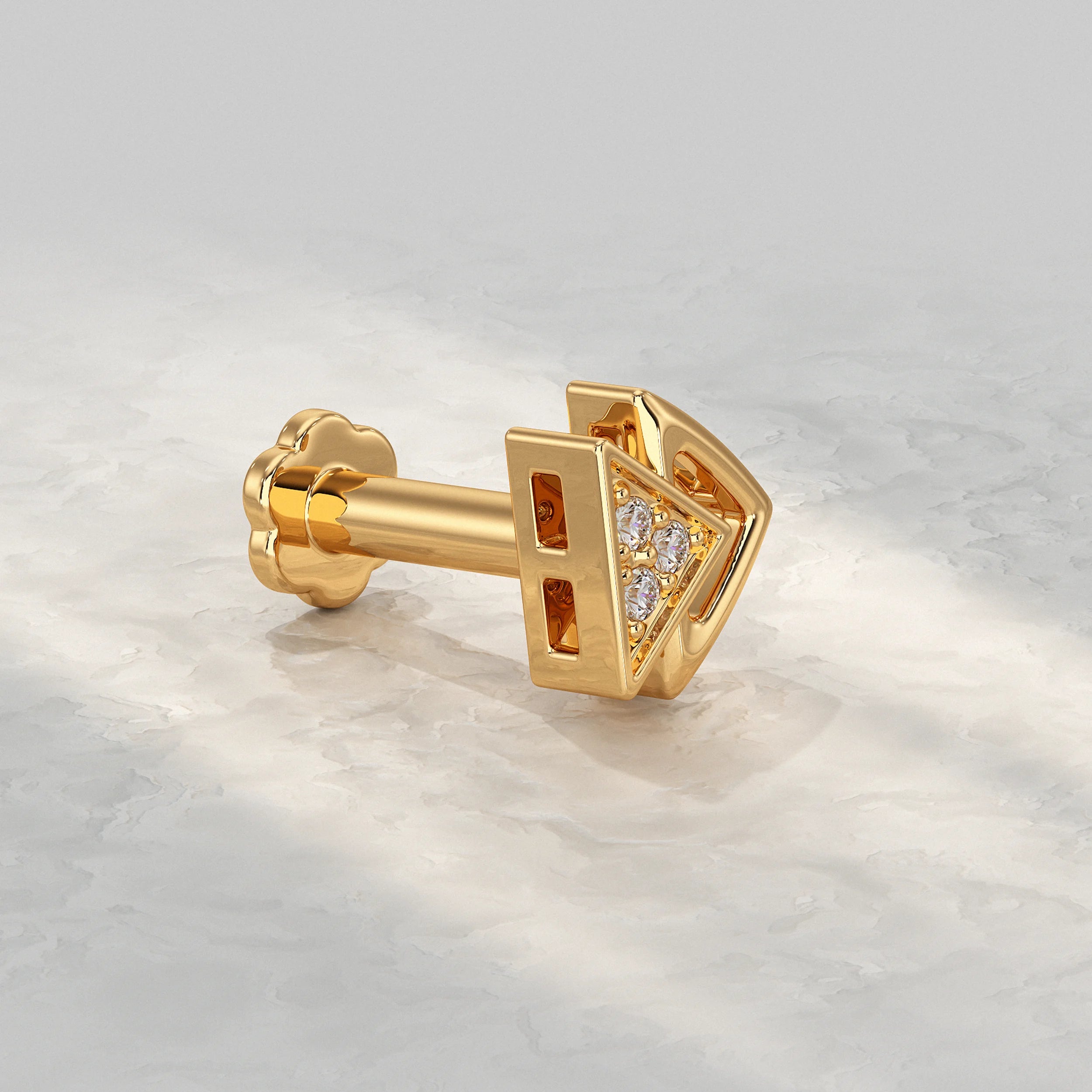 Luxe Triangle Diamond Nose Pin Nose Pin