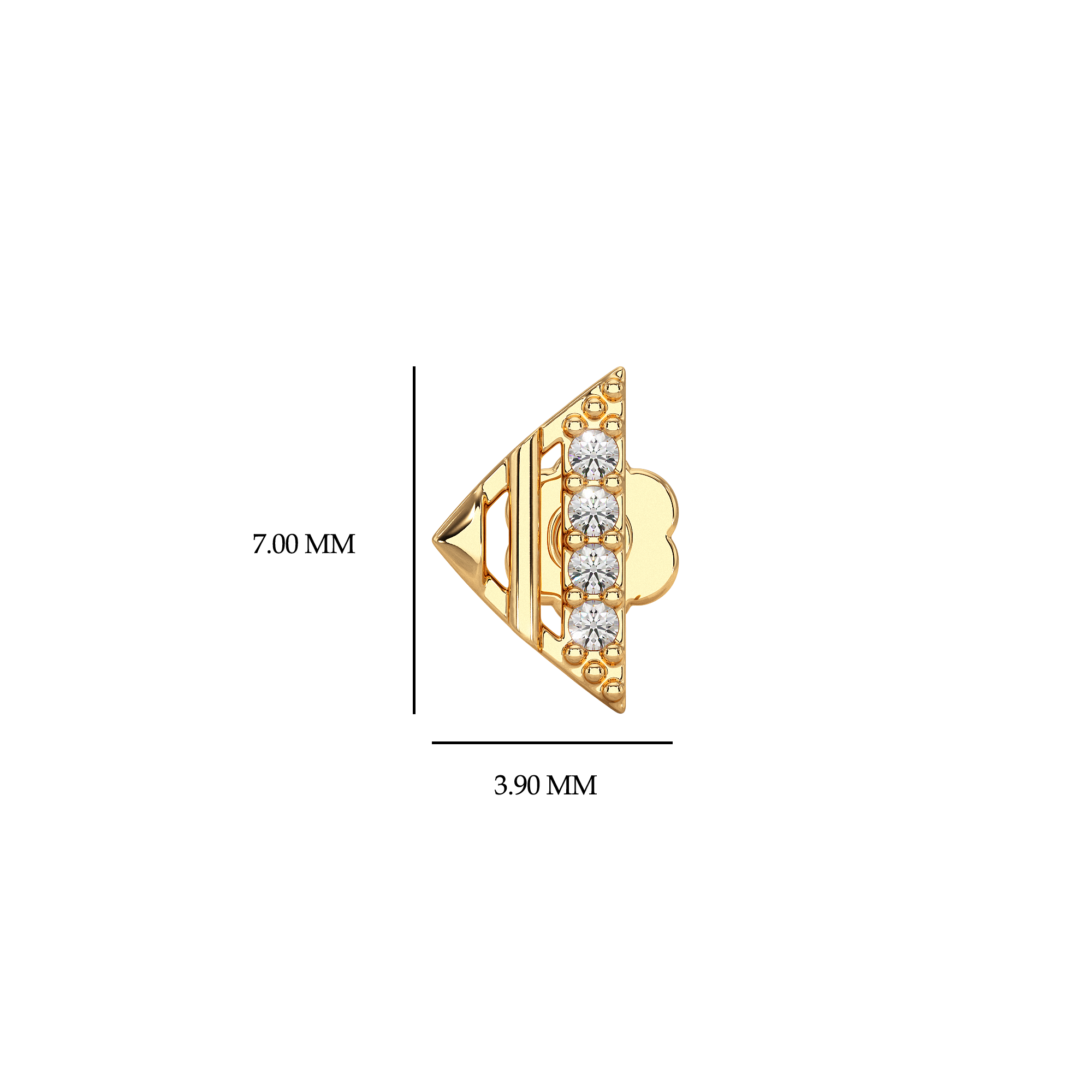 Modern Diamond Arrow Nose Pin Nose Pin