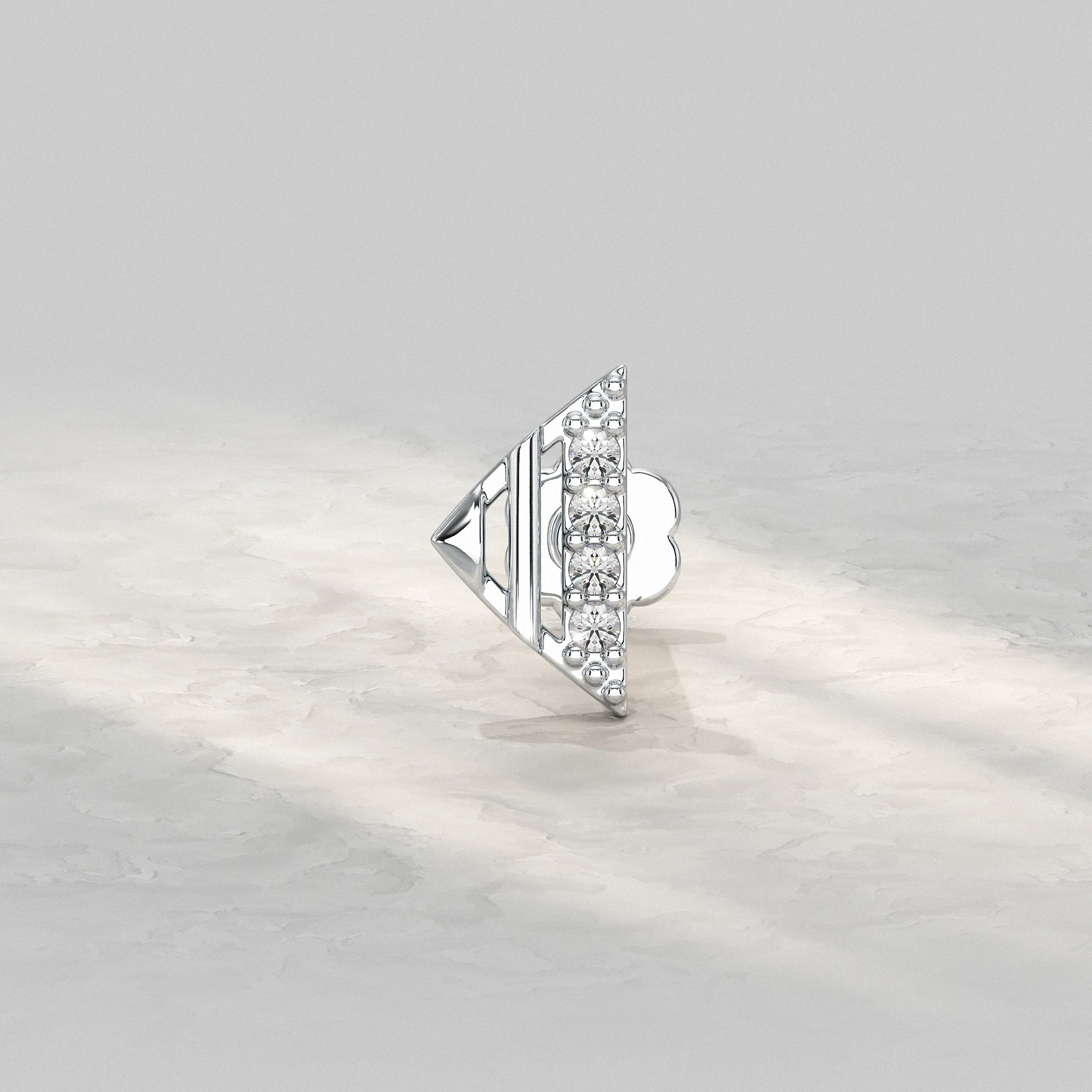 Modern Diamond Arrow Nose Pin Nose Pin
