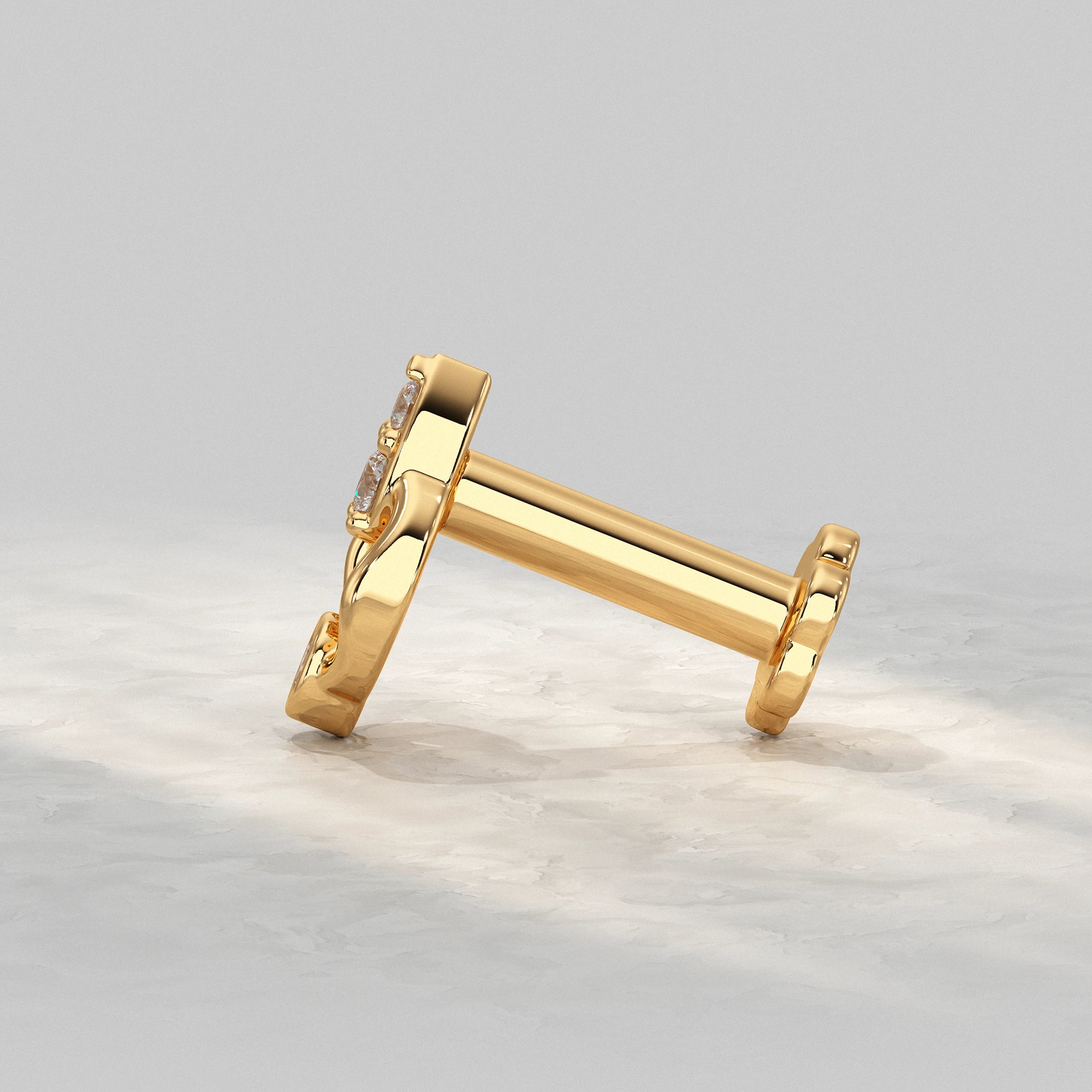 Teardrop Diamond Cluster Nose Pin Nose Pin