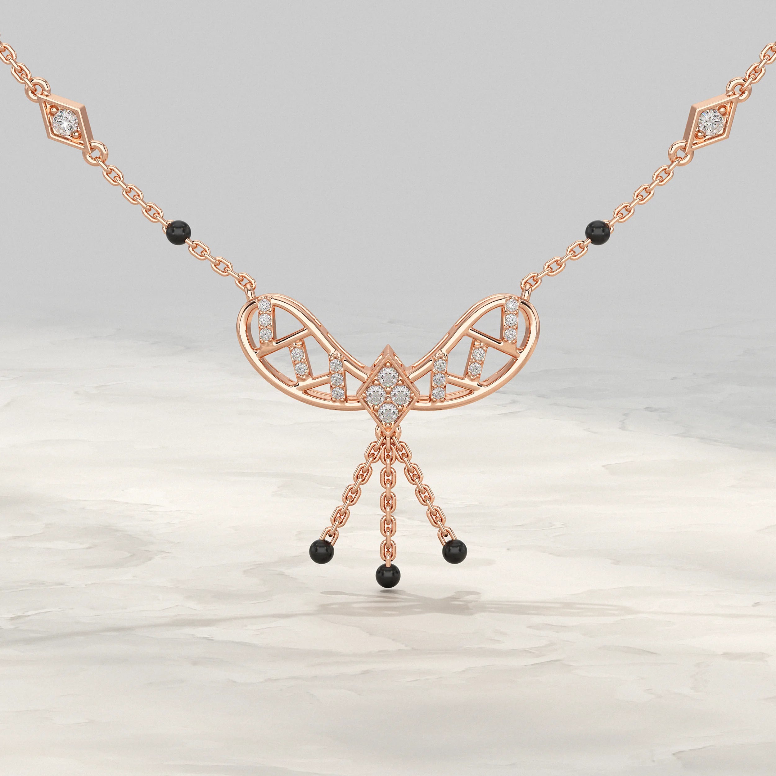 Bow Style Lab Diaond Mangal sutra Mangal Sutra
