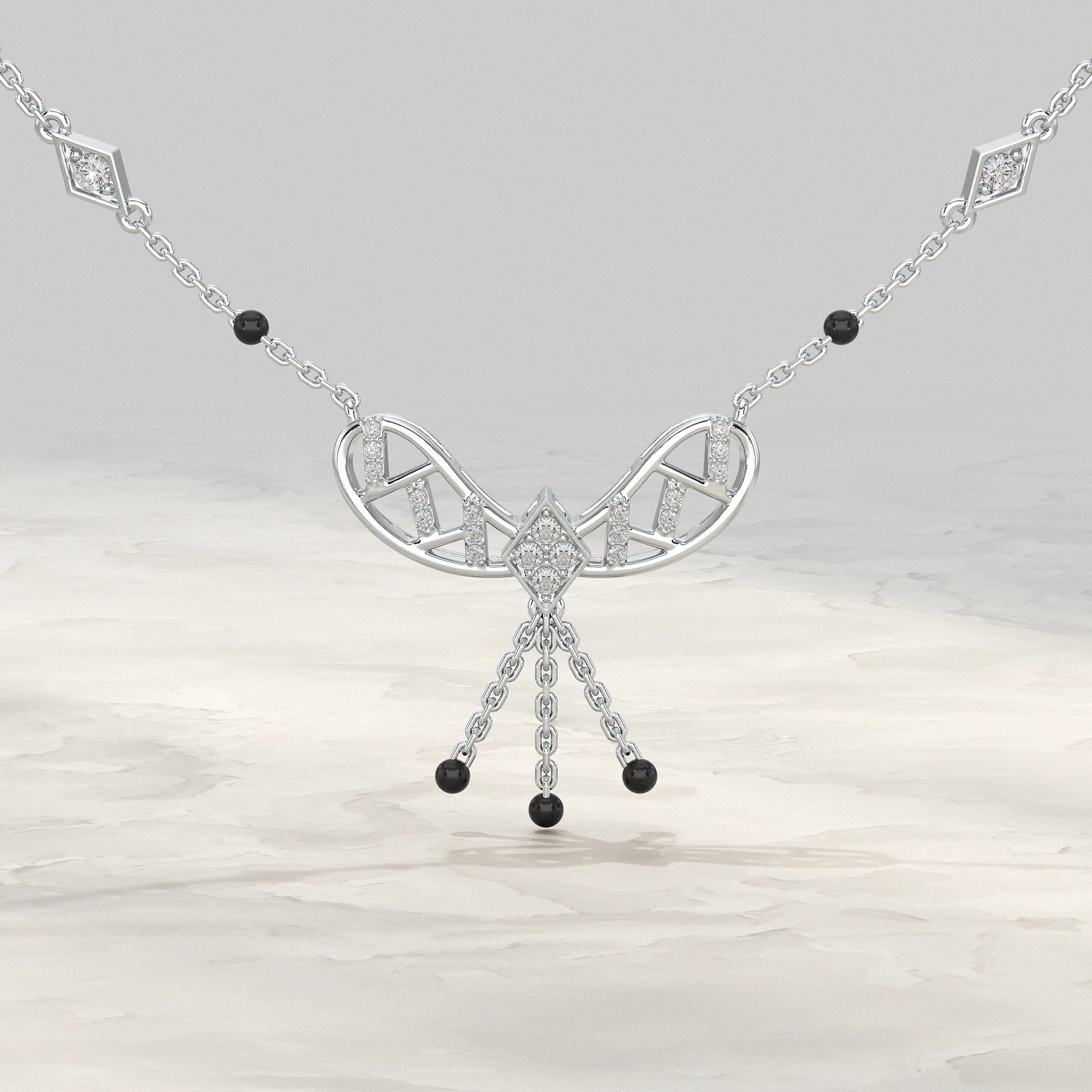 Bow Style Lab Diaond Mangal sutra Mangal Sutra